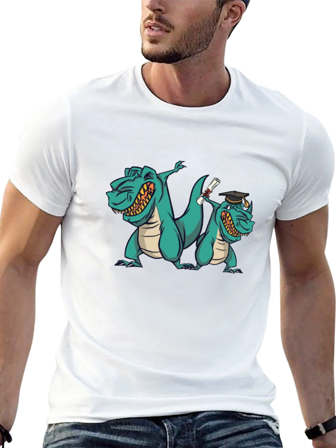 Dino Graduation T-Shirt Funny Grad Gift