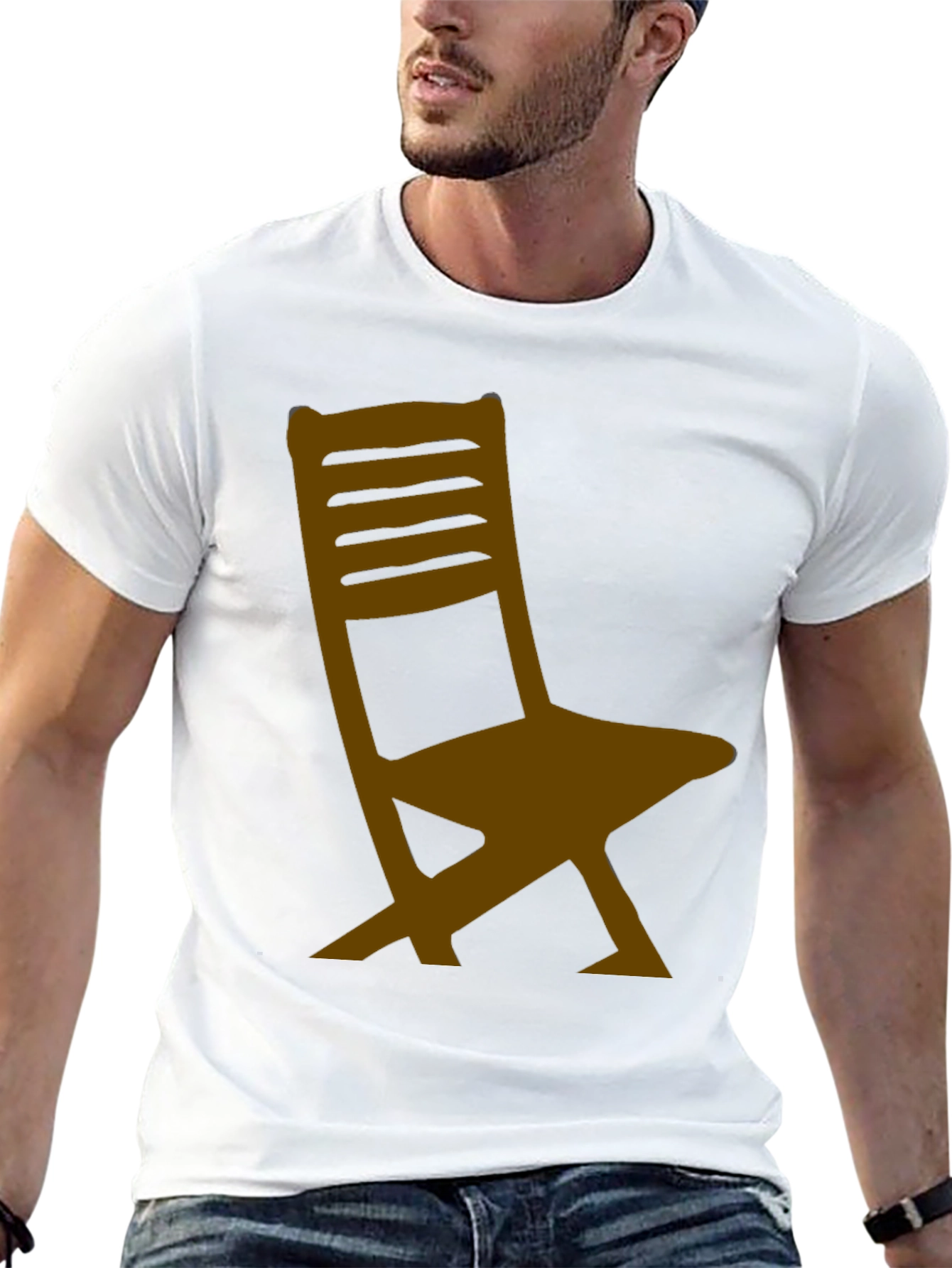 Chair Graphic Black T-Shirt - Relaxed Fit