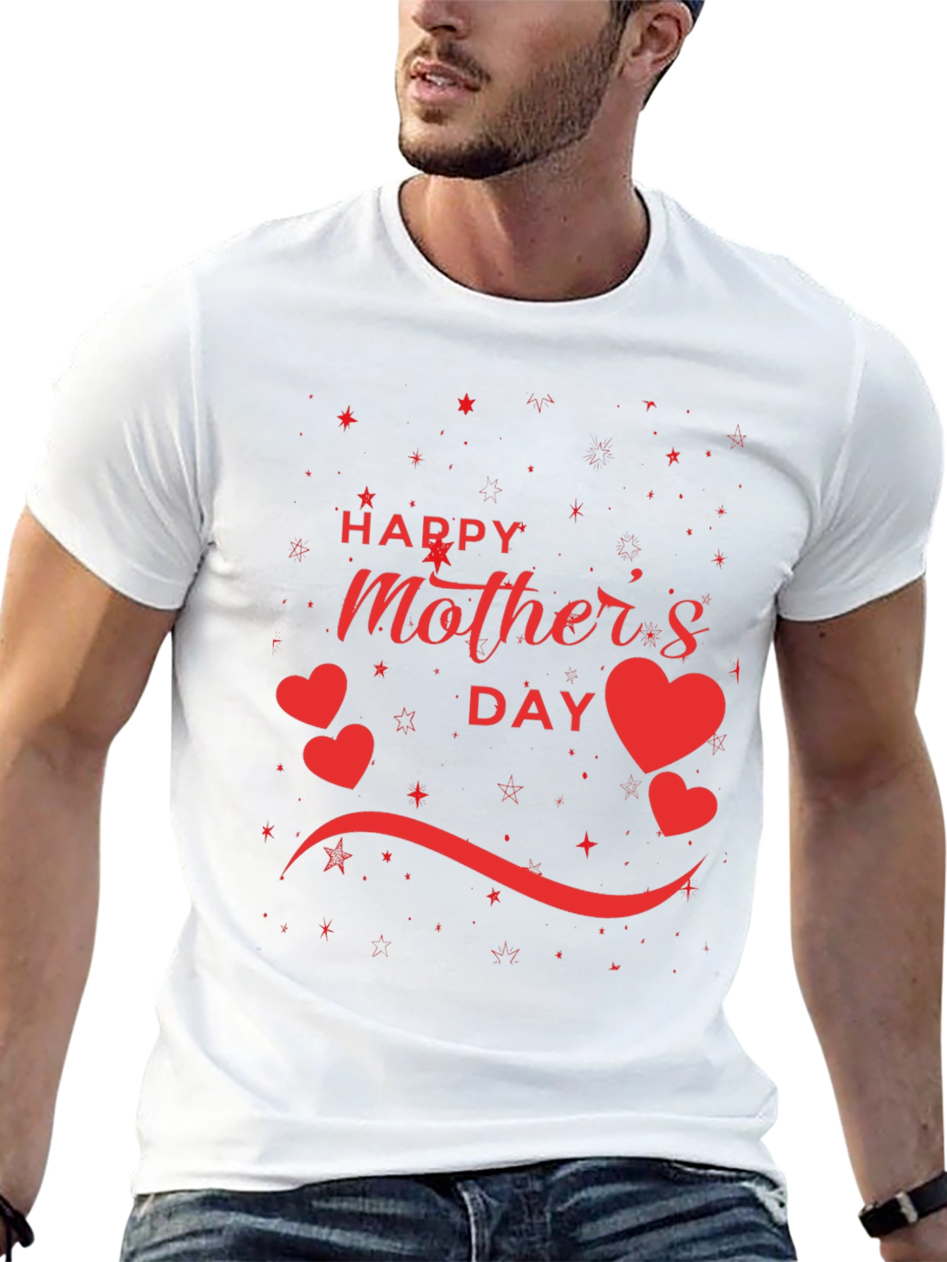 Happy Mothers Day Black T-Shirt