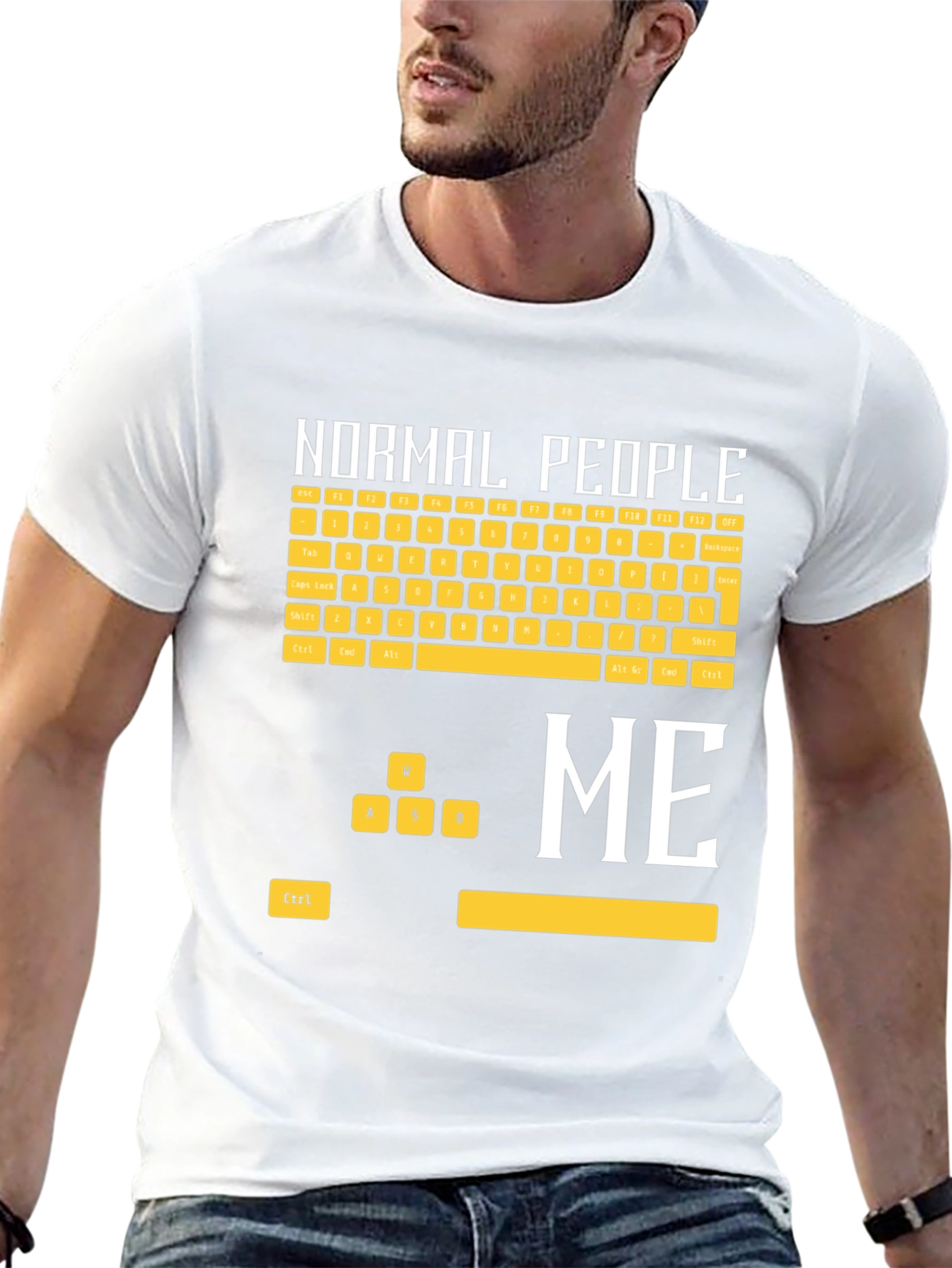 Gamer T-Shirt: Normal People vs. Me Keyboard