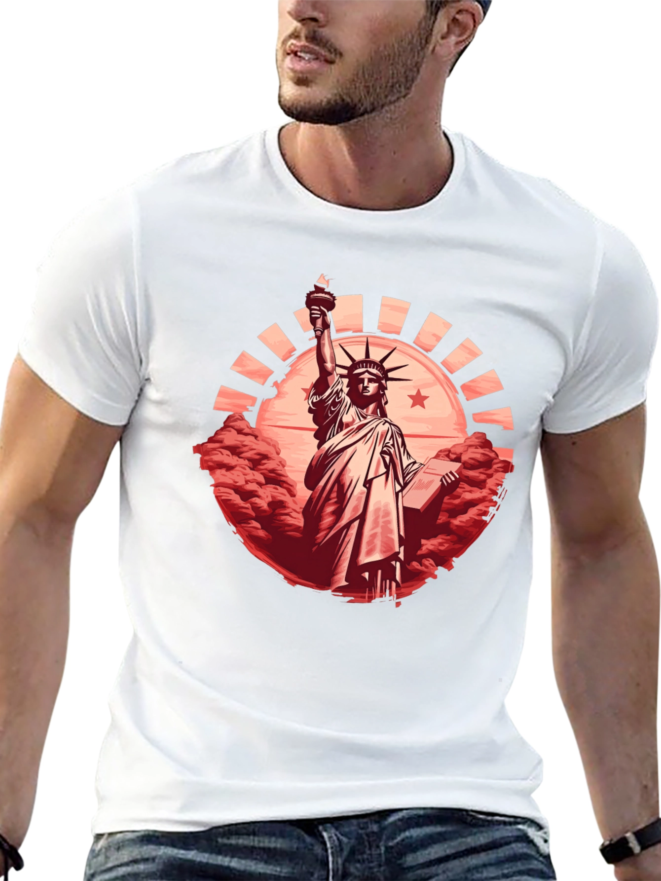 Statue of Liberty Graphic Tee - Patriotic Shirt