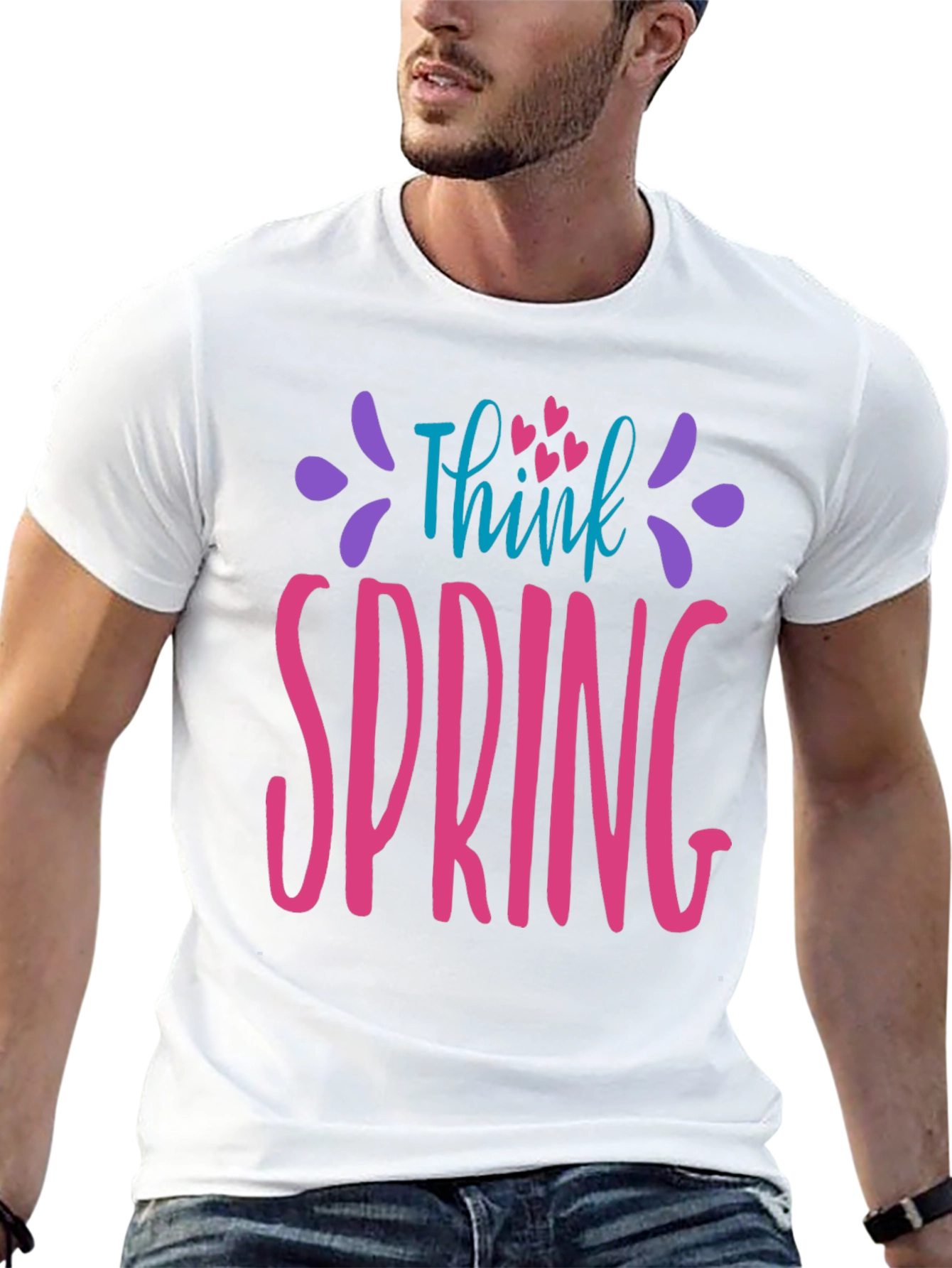 Think Spring Graphic T-Shirt - Soft & Stylish