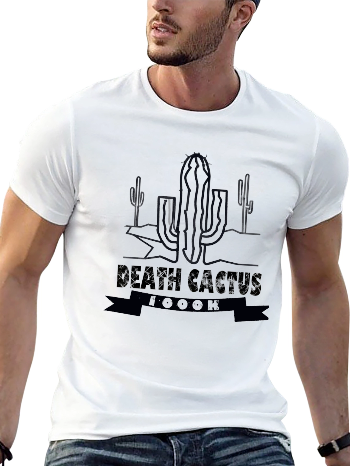 Death Cactus 1000K Black Graphic Tee