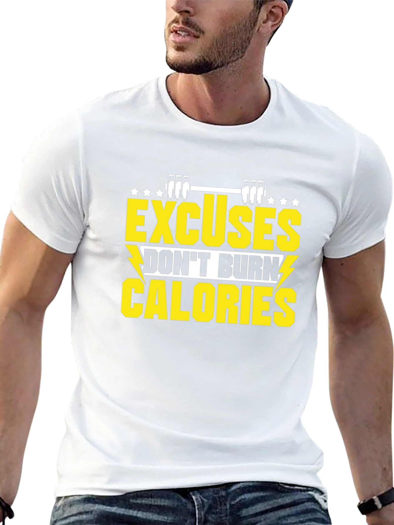 Excuses Dont Burn Calories Black T-Shirt