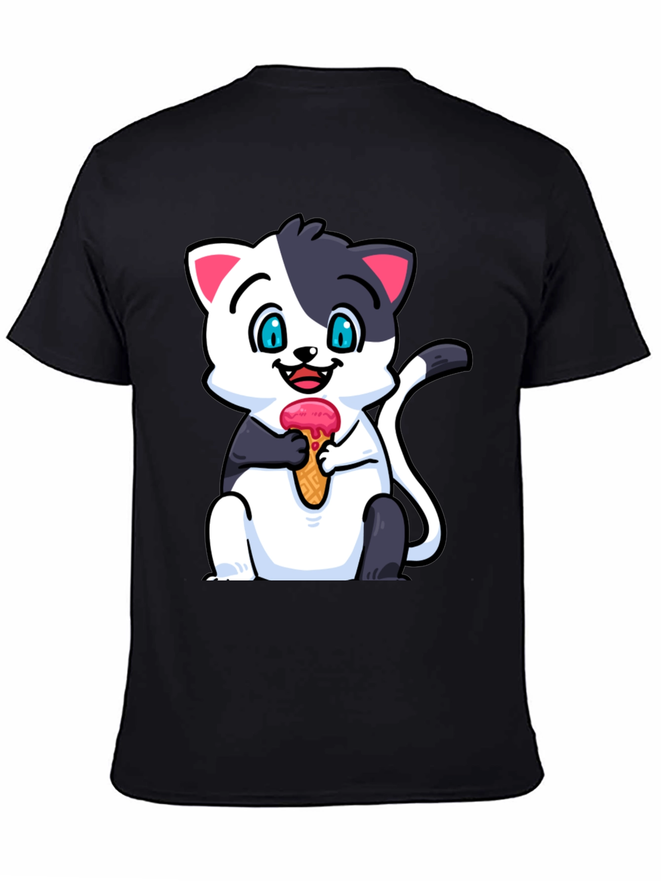 Cute Cat Ice Cream T-Shirt