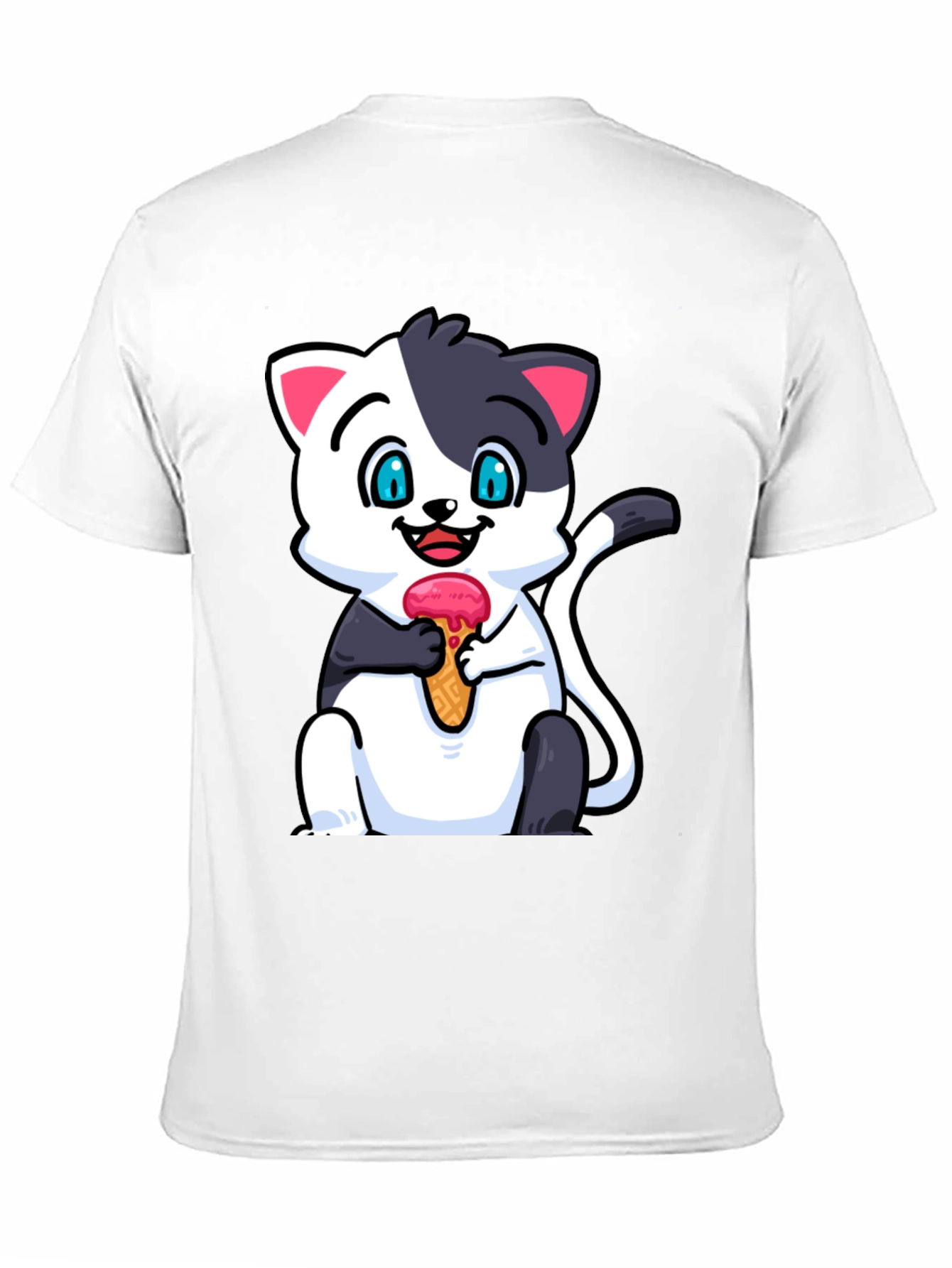 Cute Cat Ice Cream T-Shirt