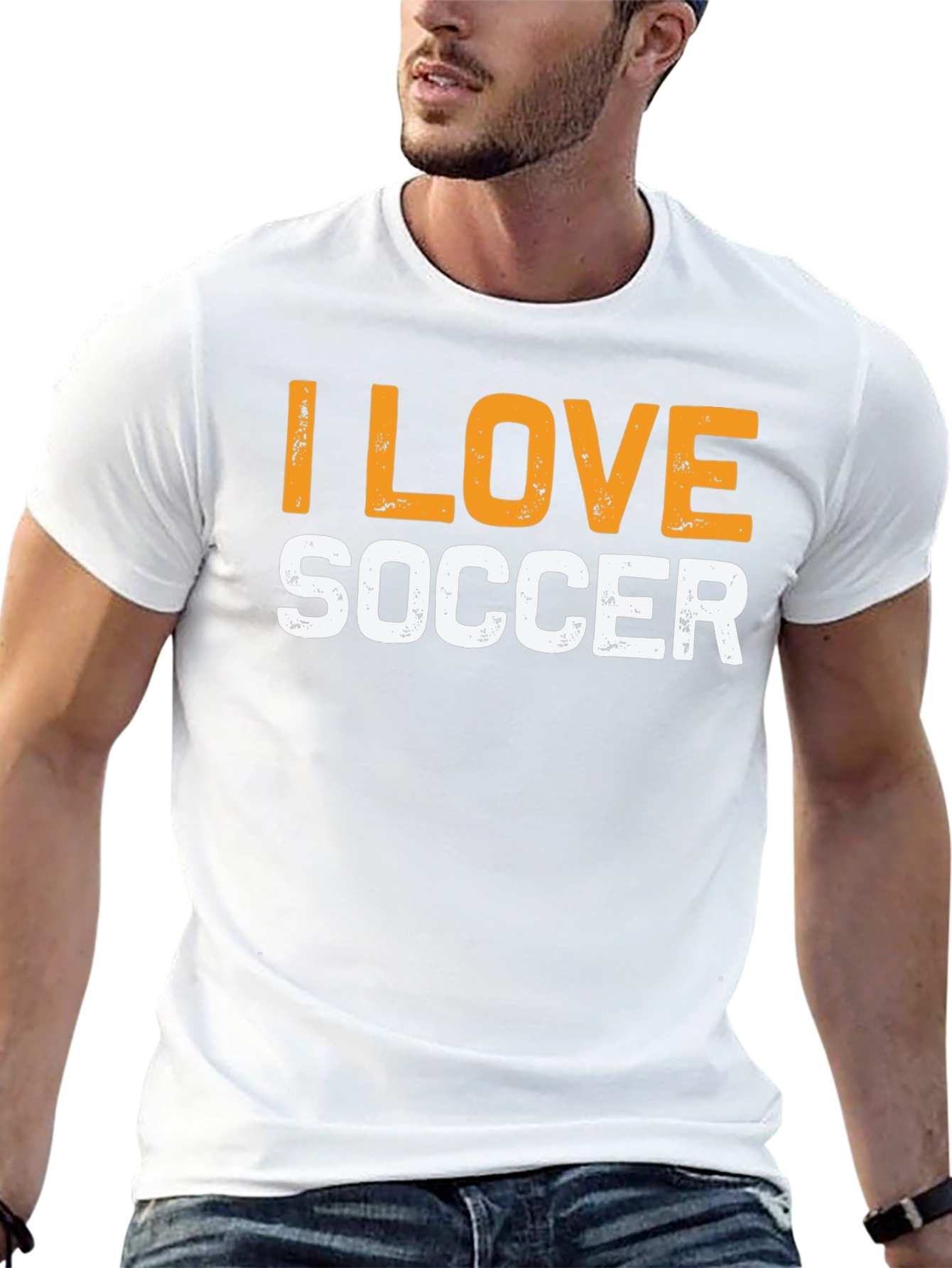 I Love Soccer Graphic T-Shirt