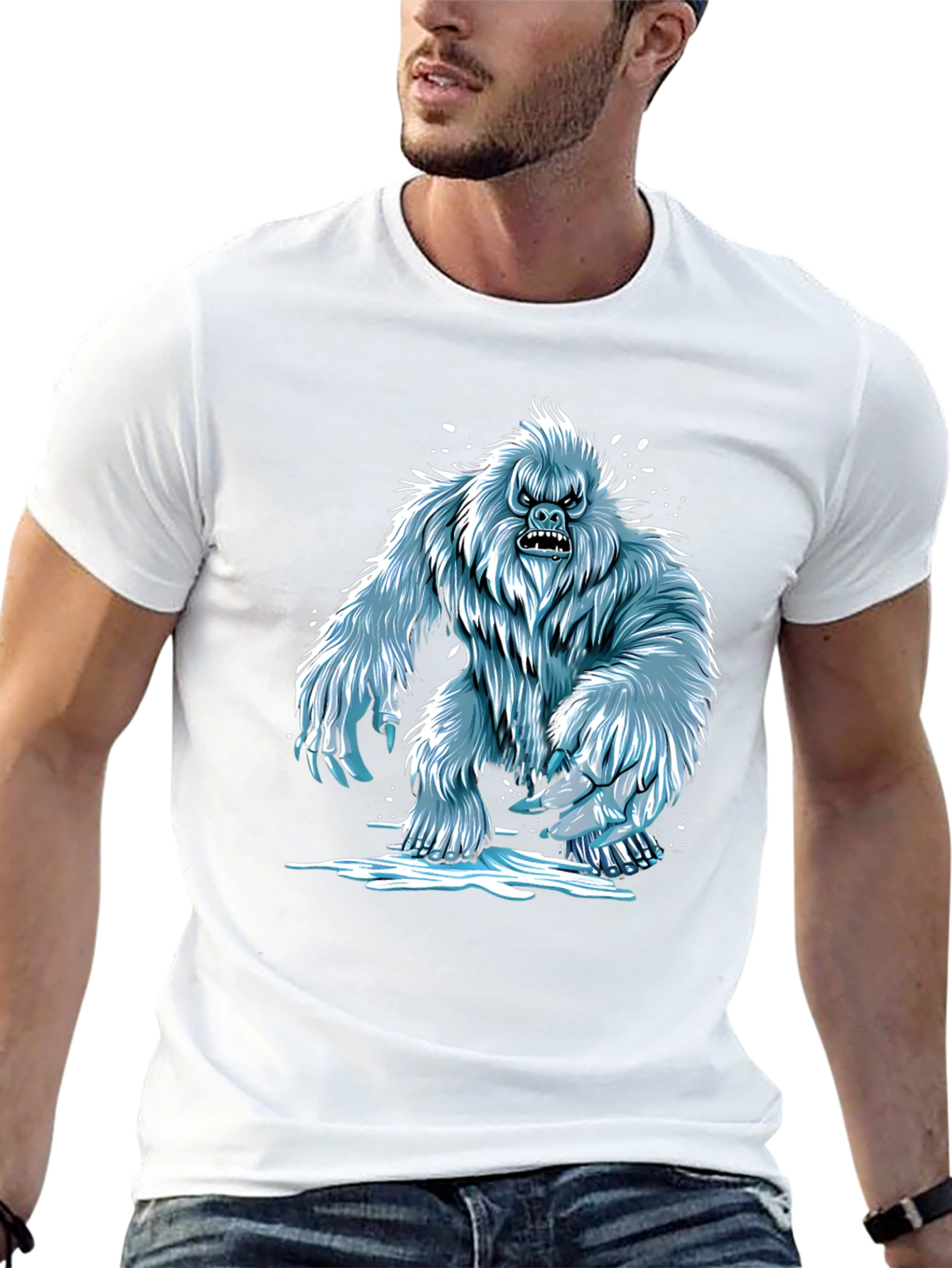 Yeti Graphic T-Shirt - Cool Creature Tee