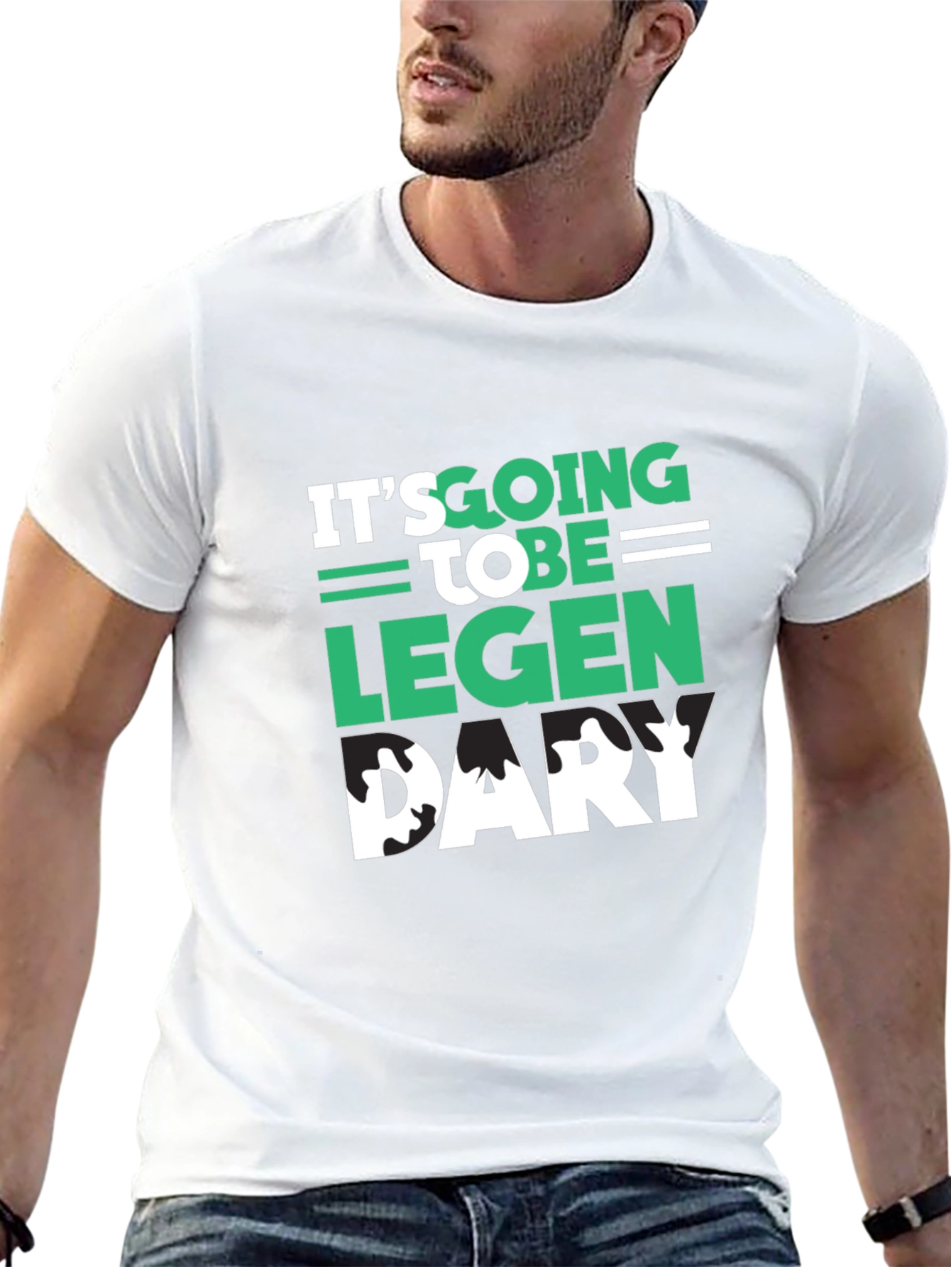 Legendary Graphic Tee - Stylish Mens Black T-Shirt