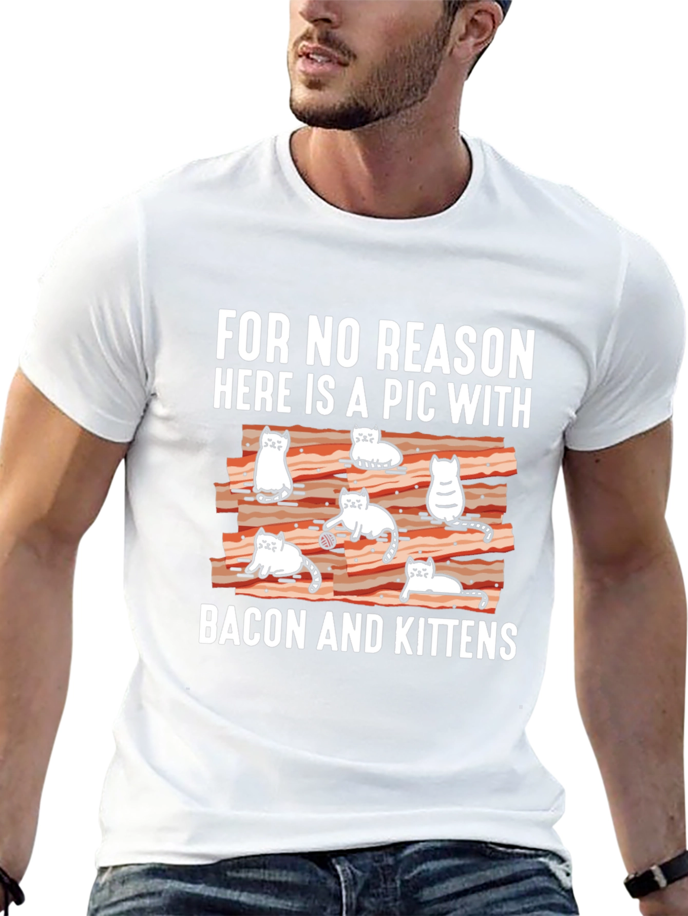 Bacon and Kittens T-Shirt Graphic Tee