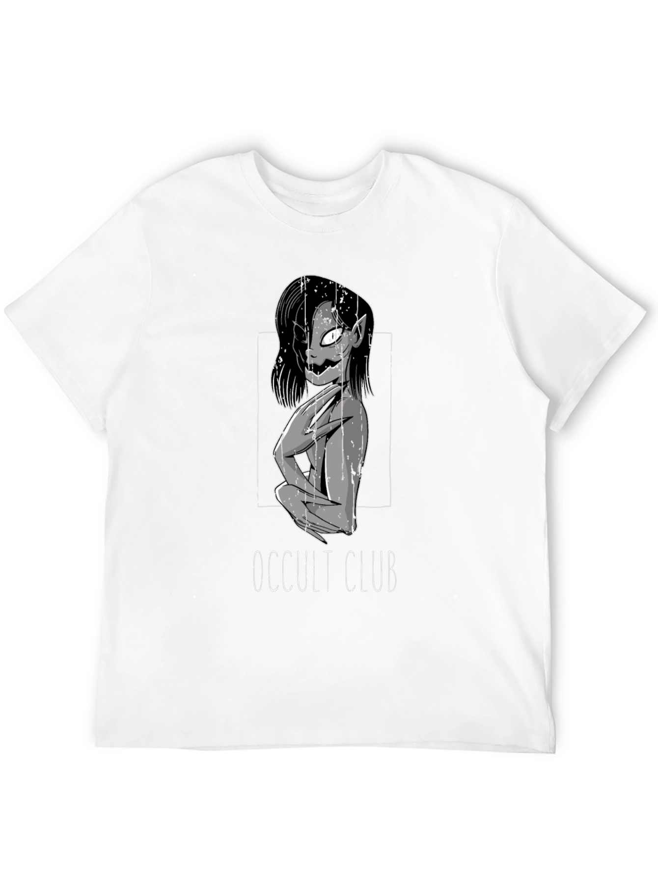 Occult Club Graphic Tee - Dark Aesthetic Shirt