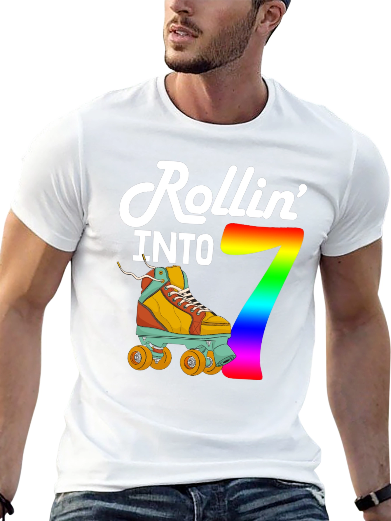 Rollin Into 7th Birthday T-Shirt