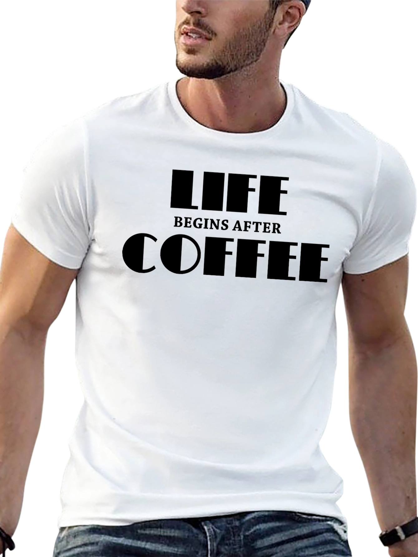 Life Begins After Coffee T-Shirt - Funny Graphic Tee