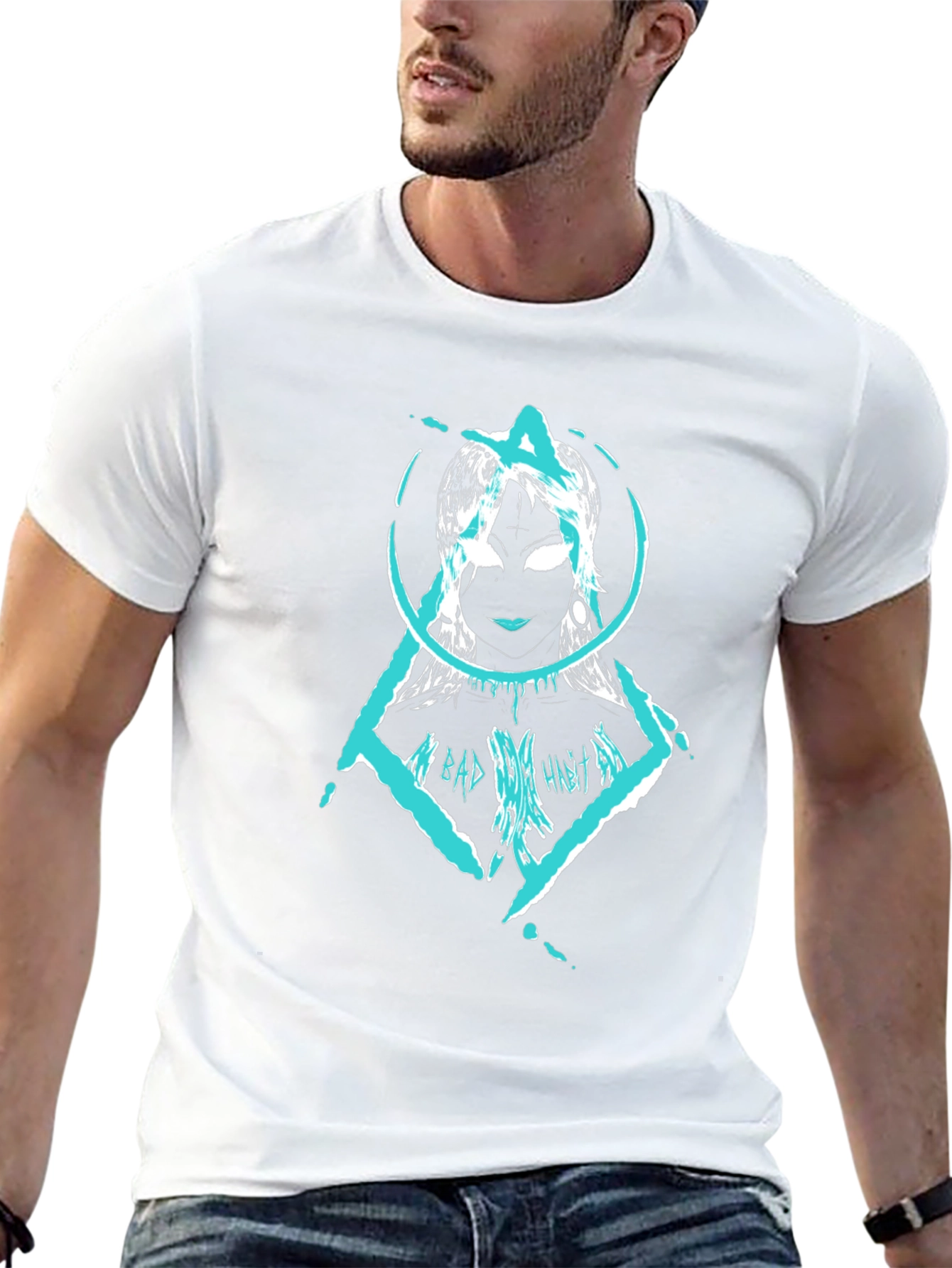 Edgy Graphic Tee: Dark Art Aesthetic T-Shirt