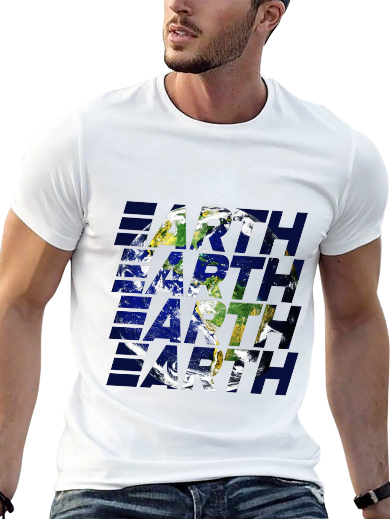 Earth Graphic Tee - Stylish Planet Design