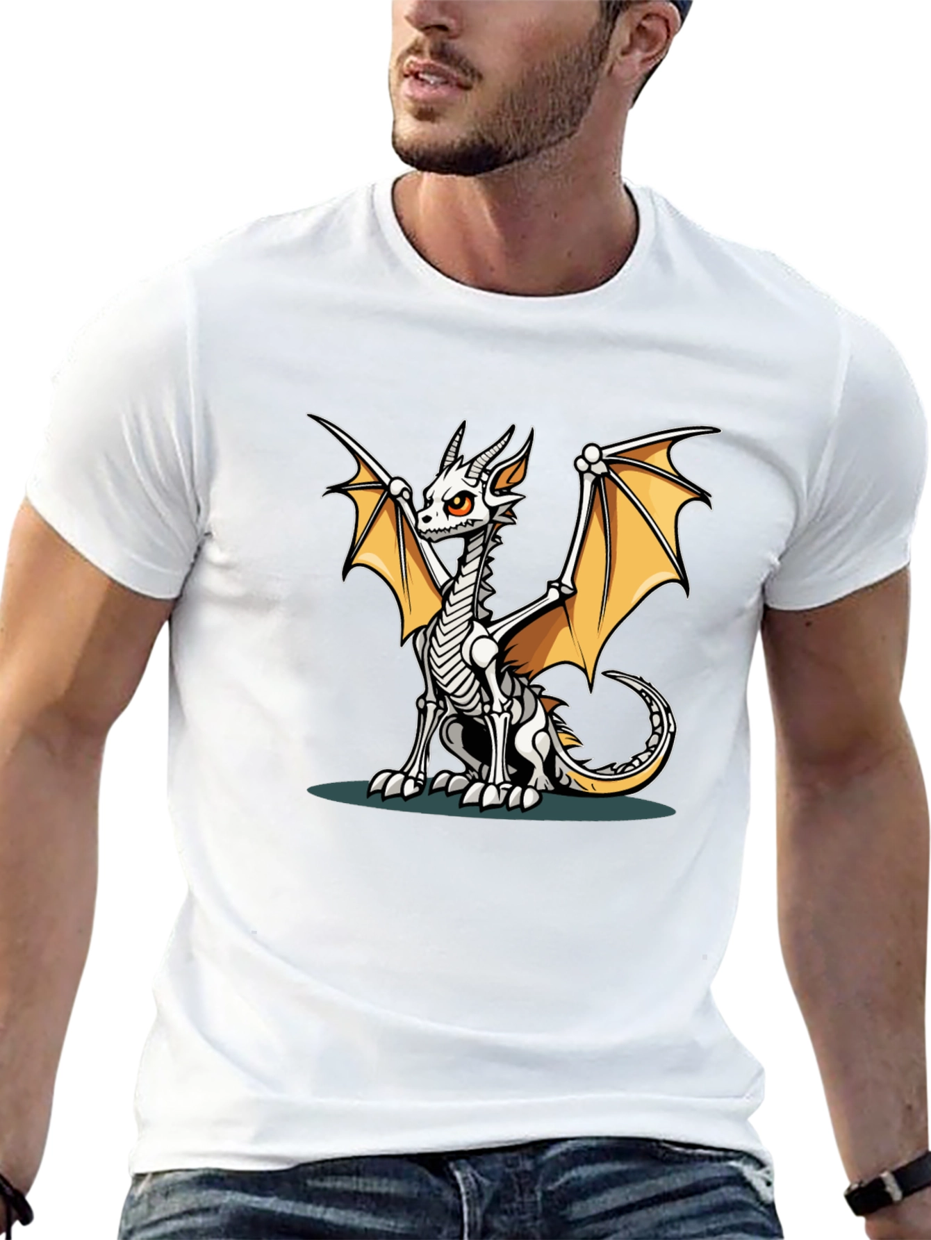 Dragon Skeleton Graphic Tee