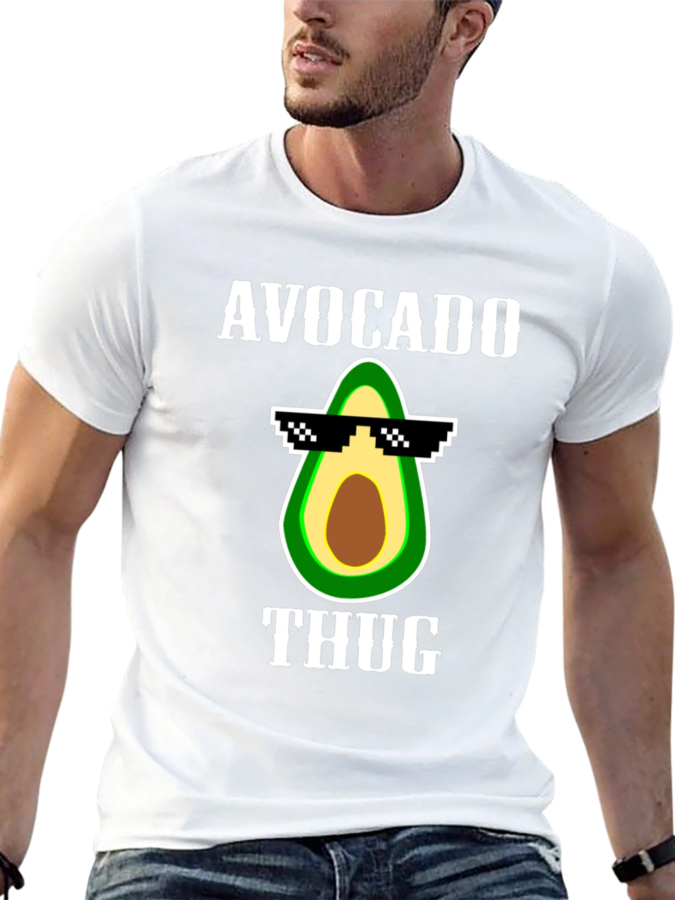 Avocado Thug Life Graphic Tee