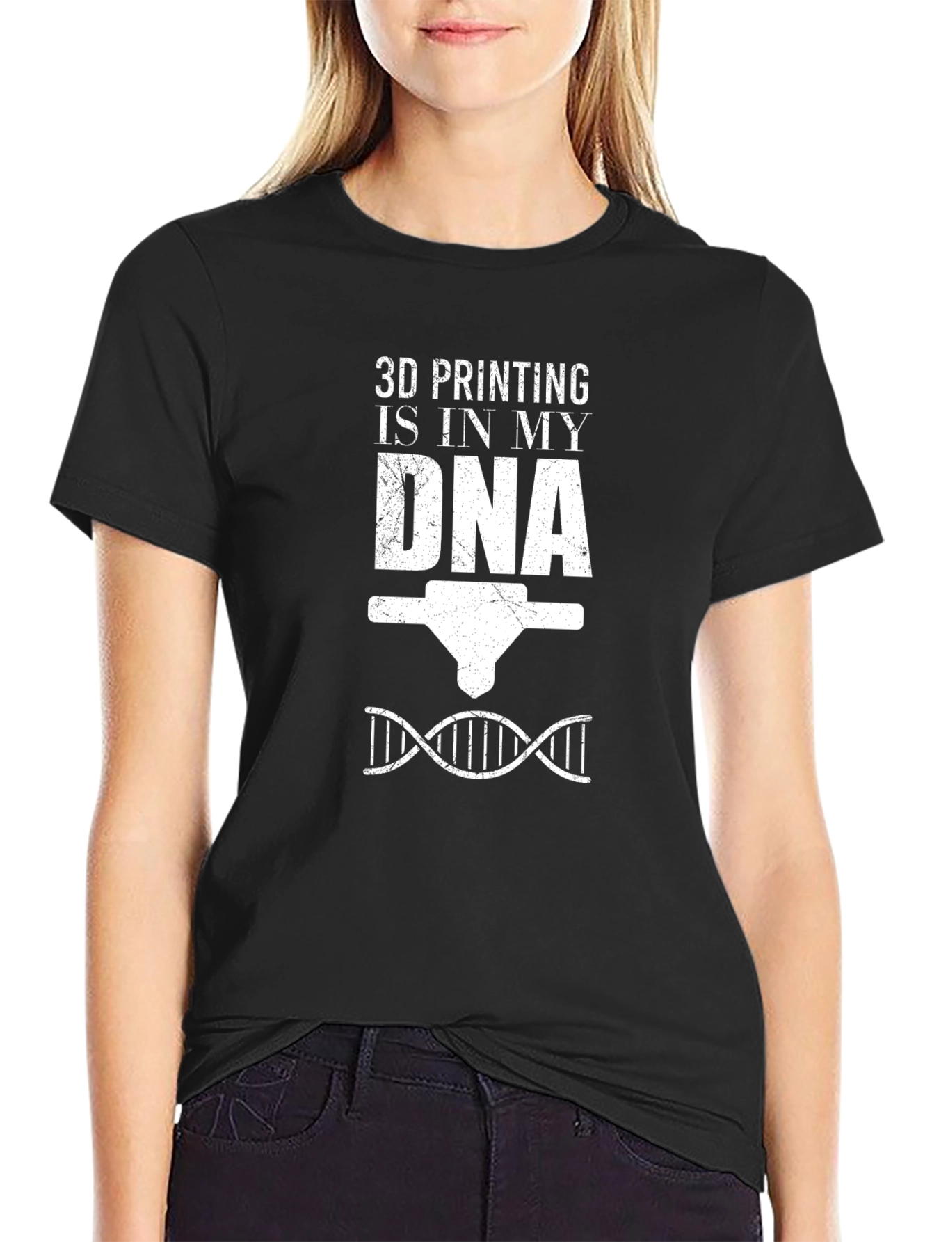 3D Printing DNA Graphic T-Shirt