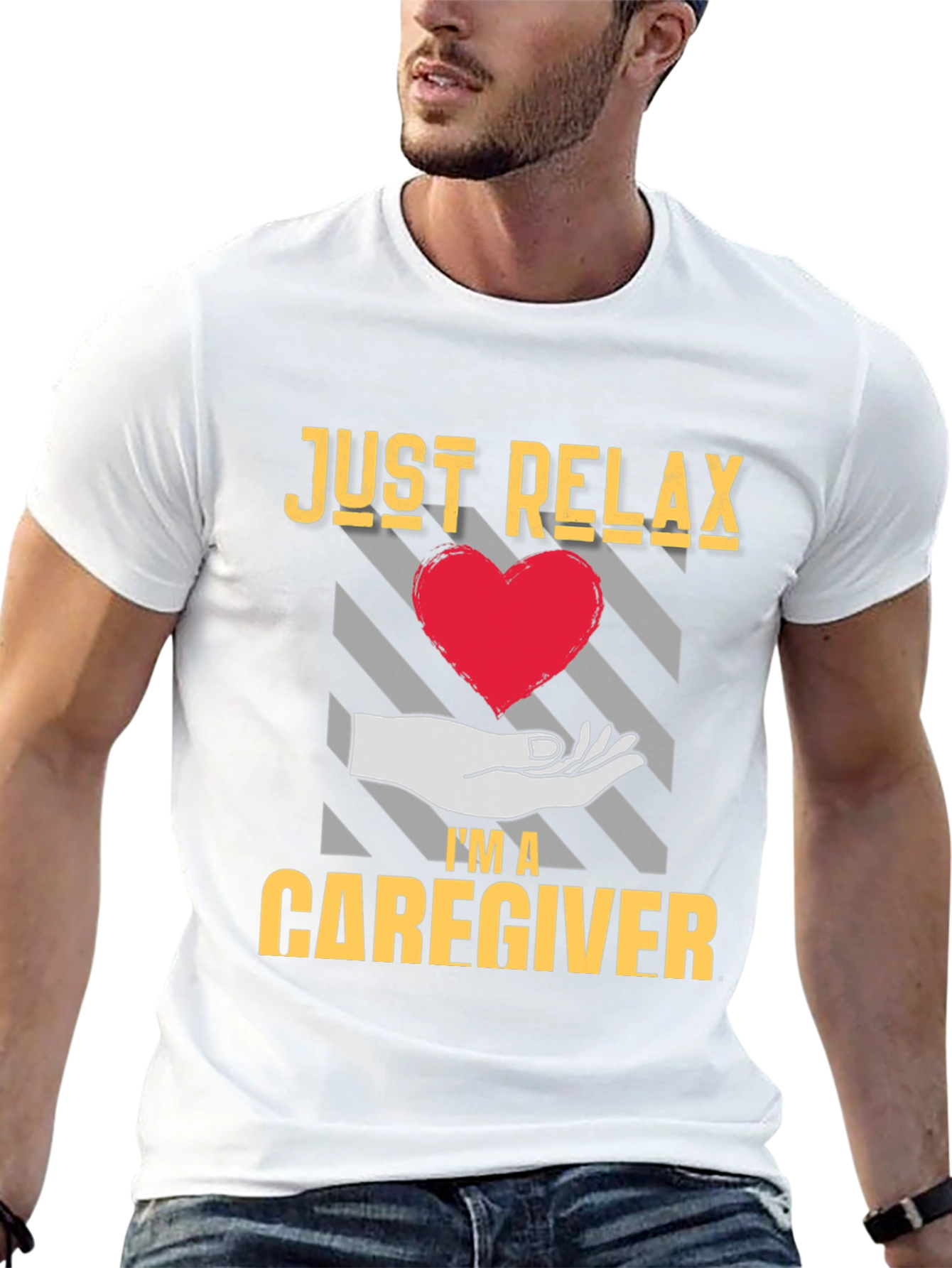 Just Relax Caregiver T-Shirt with Heart