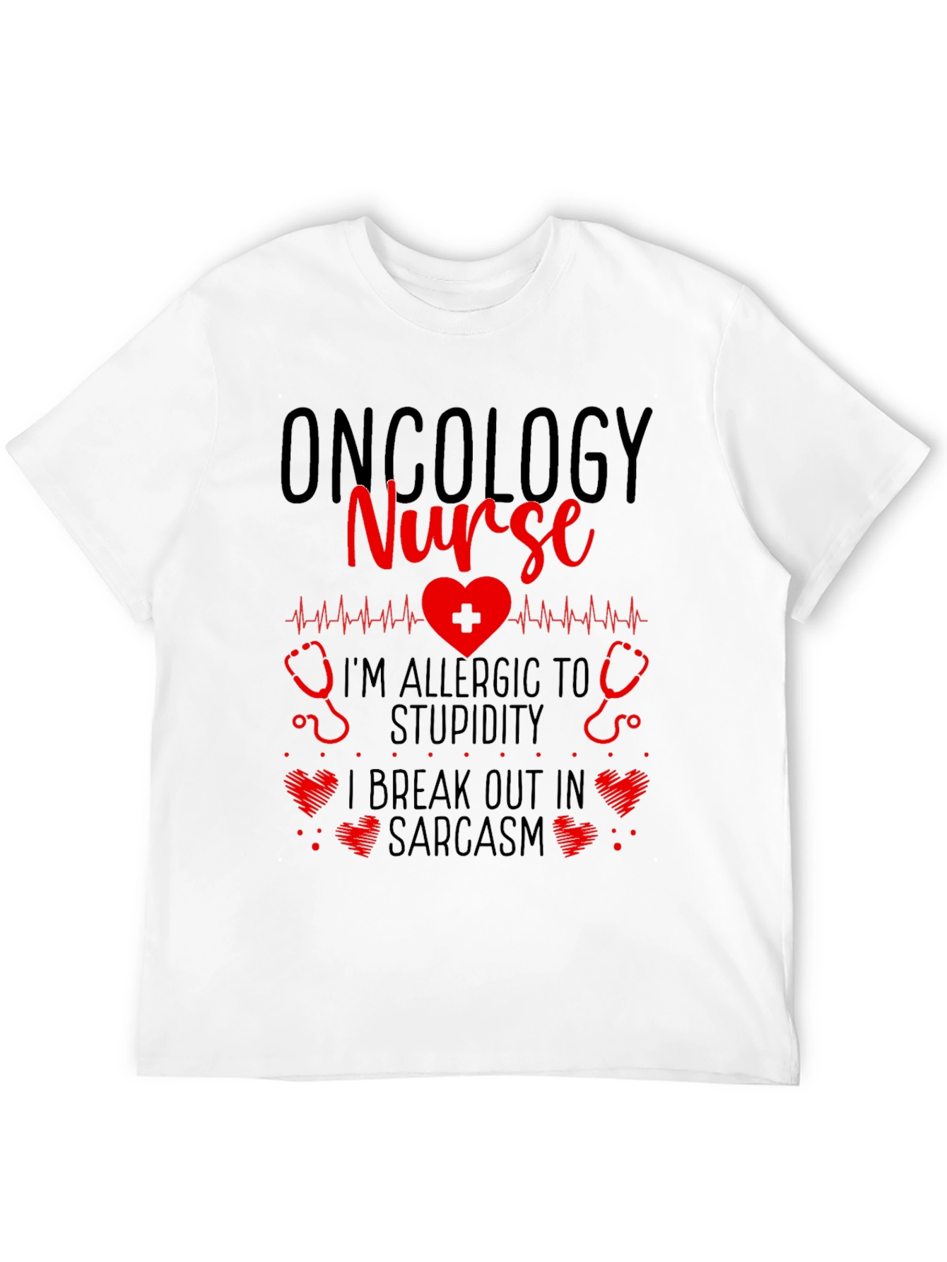 Oncology Nurse Novelty Graphic T-Shirt