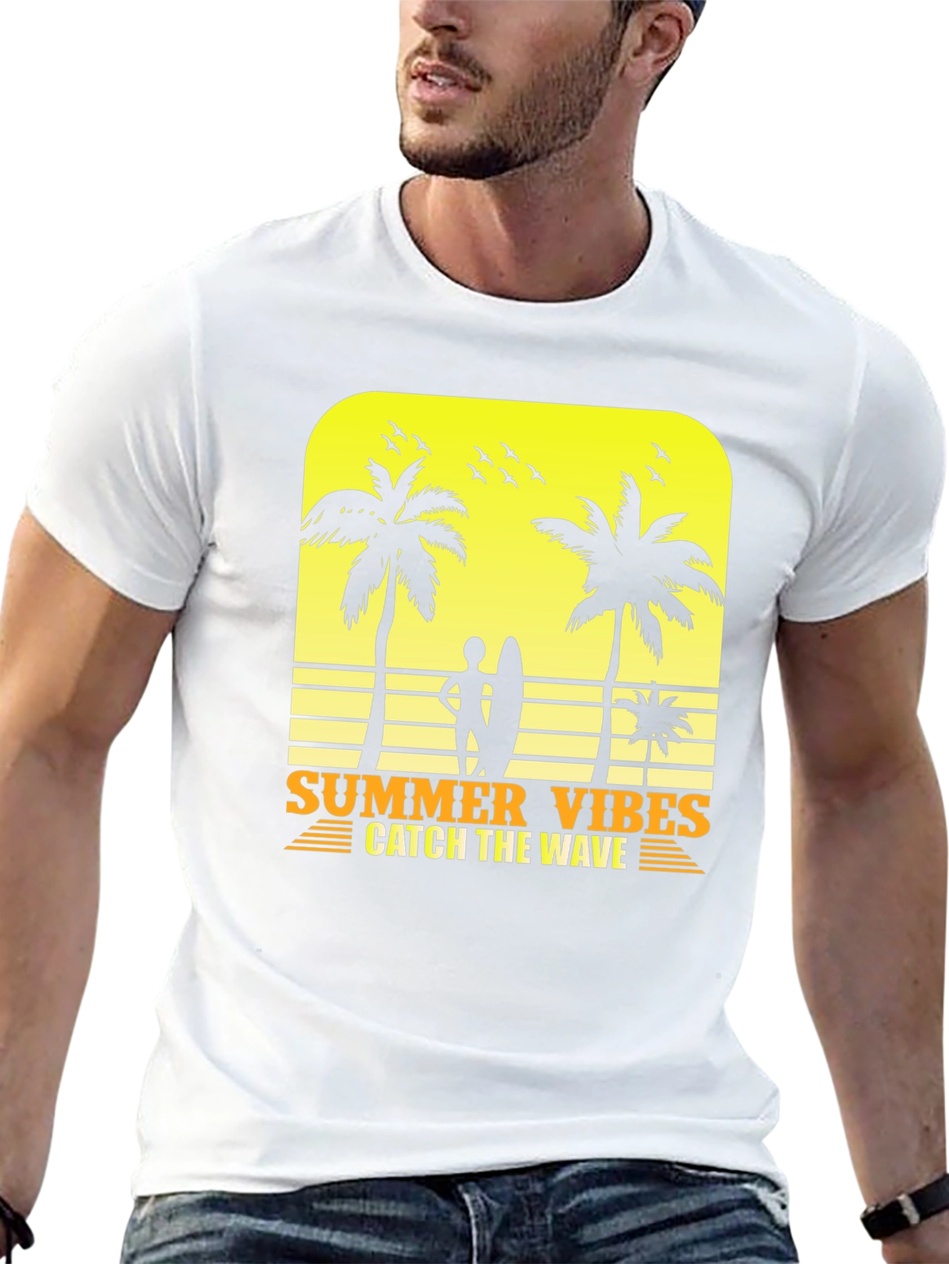 Summer Vibes Graphic Tee - Catch the Wave!