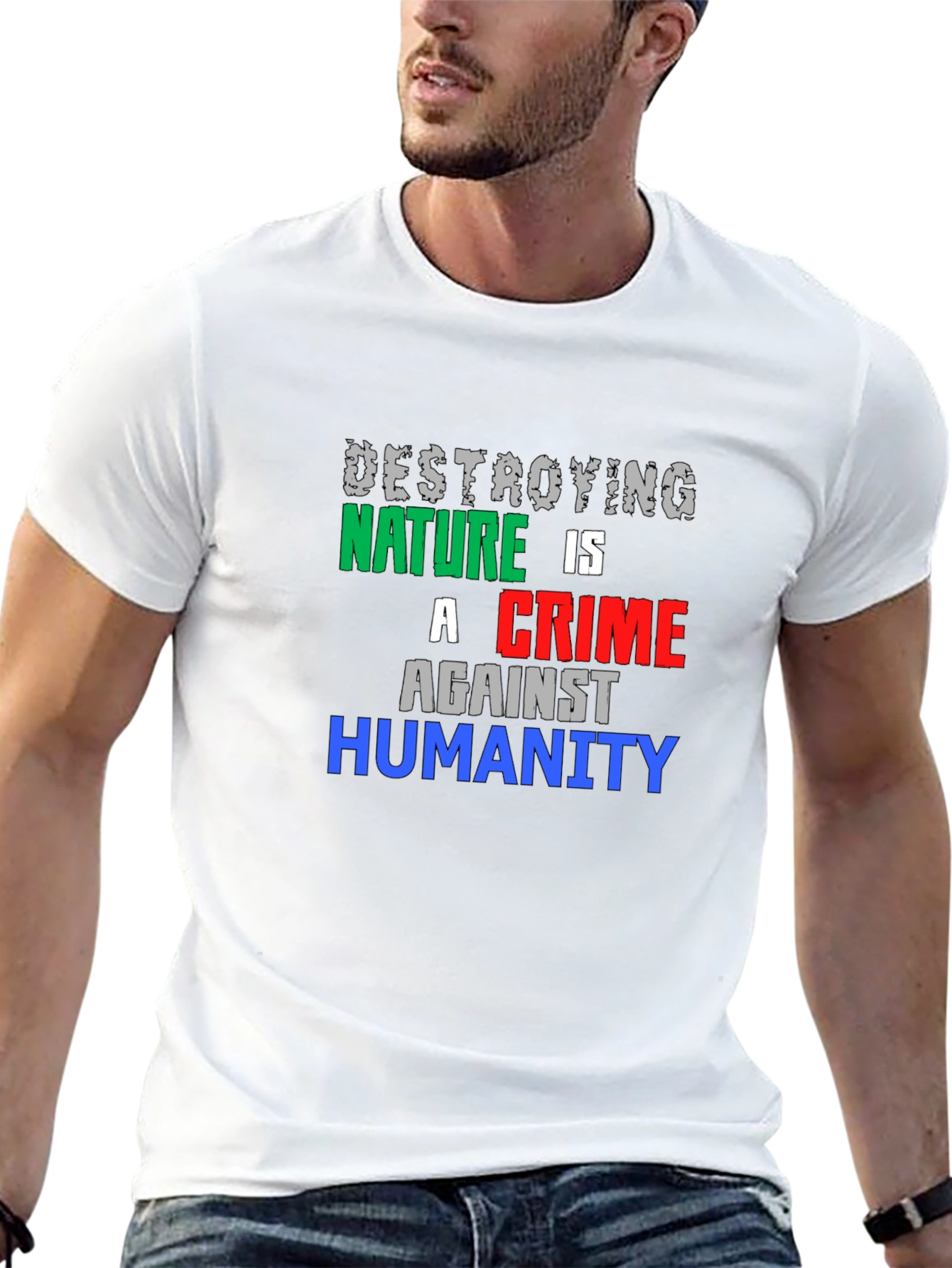 Destroying Nature T-Shirt - Crime Against Humanity