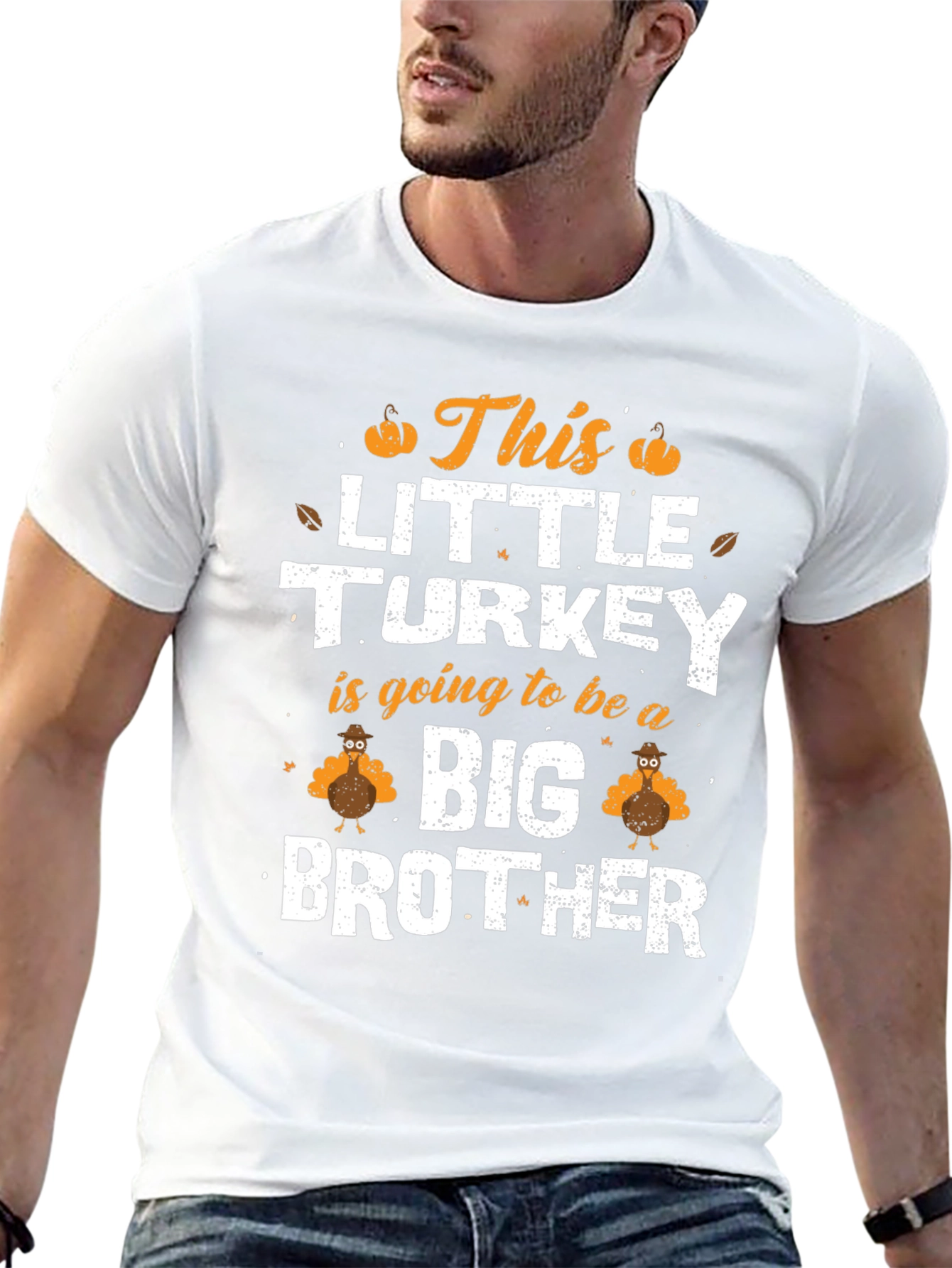 Little Turkey Big Brother Thanksgiving T-Shirt