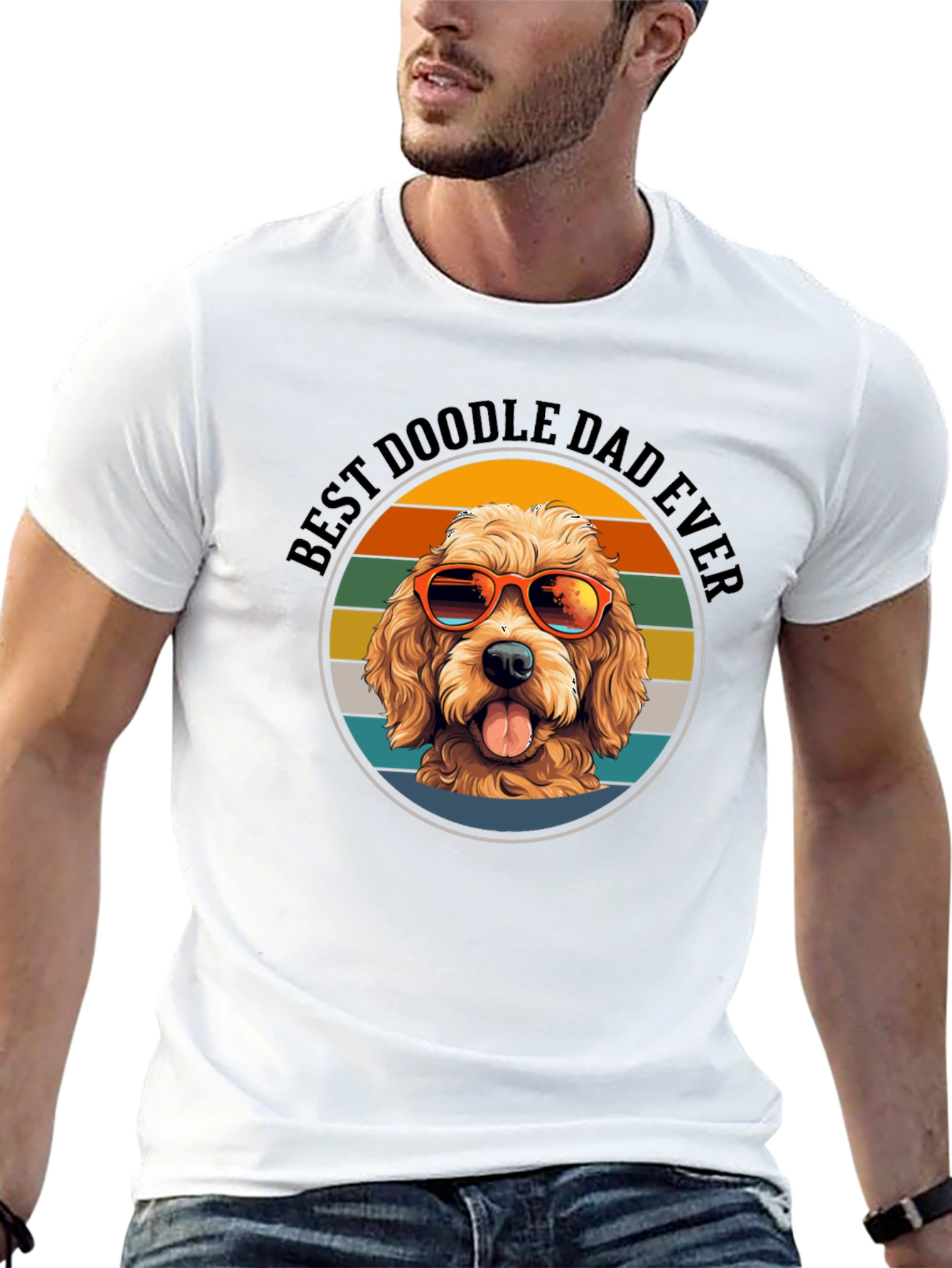 Best Doodle Dad Ever Graphic T-Shirt