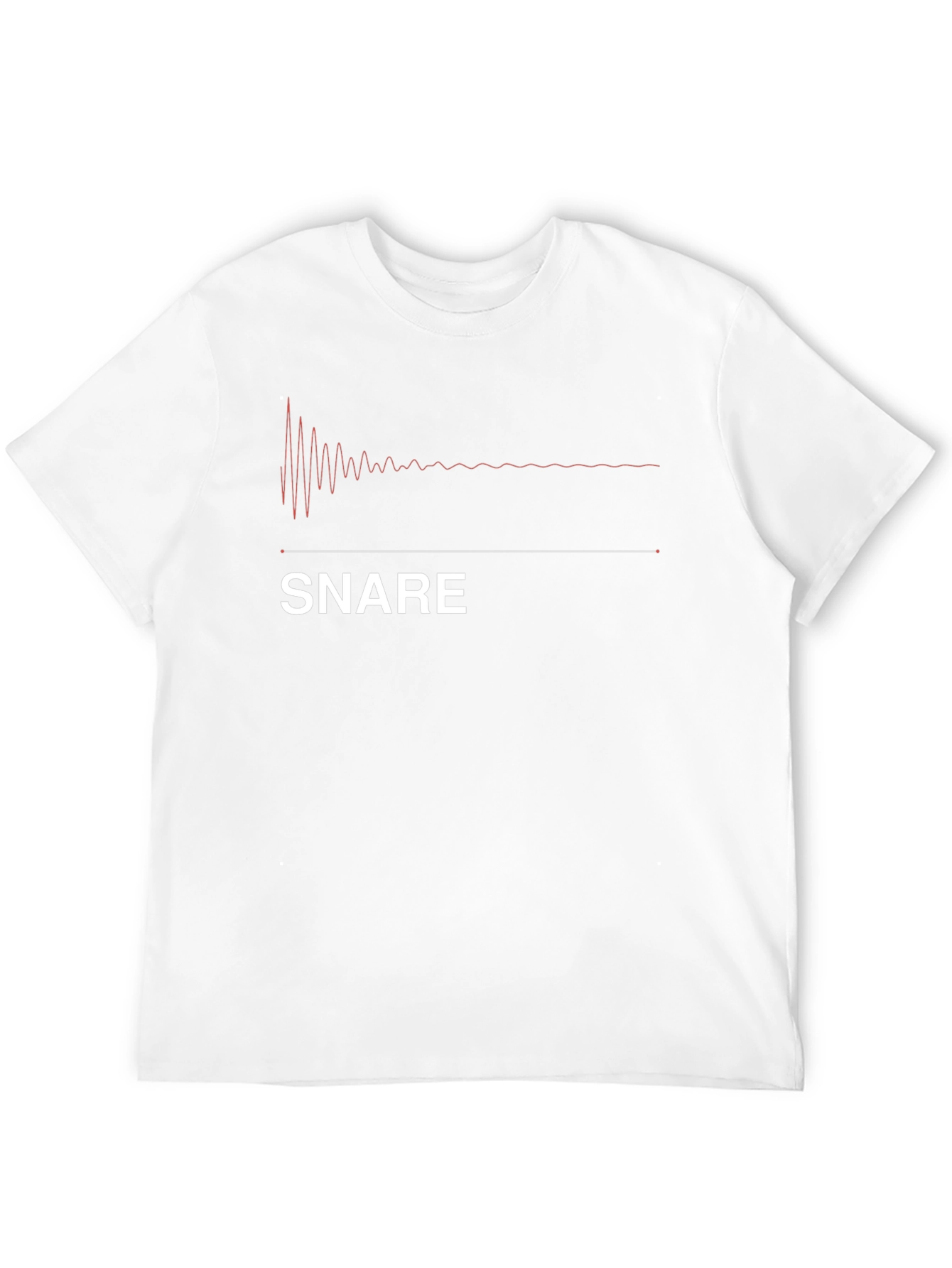 Snare Drum Waveform T-Shirt - Music Lover Tee
