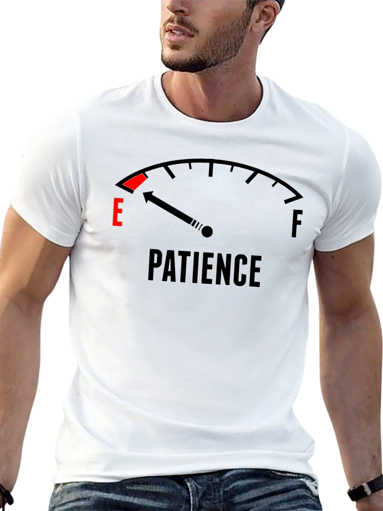 Low Patience Black T-Shirt - Funny Graphic Tee