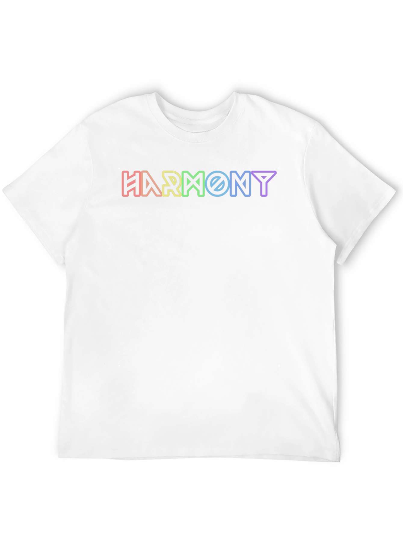 Harmony Graphic Tee - Rainbow Lettering