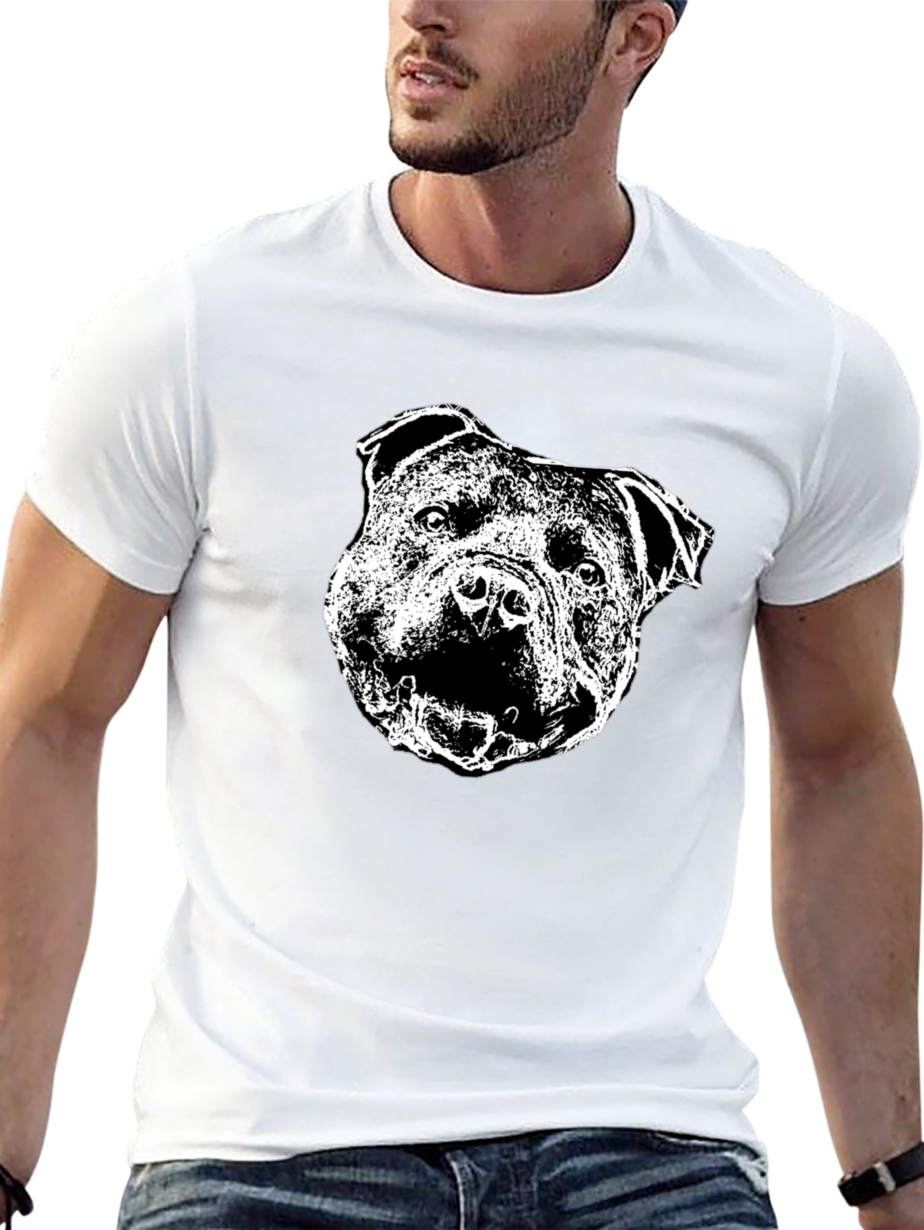 Pitbull Dog Graphic T-Shirt