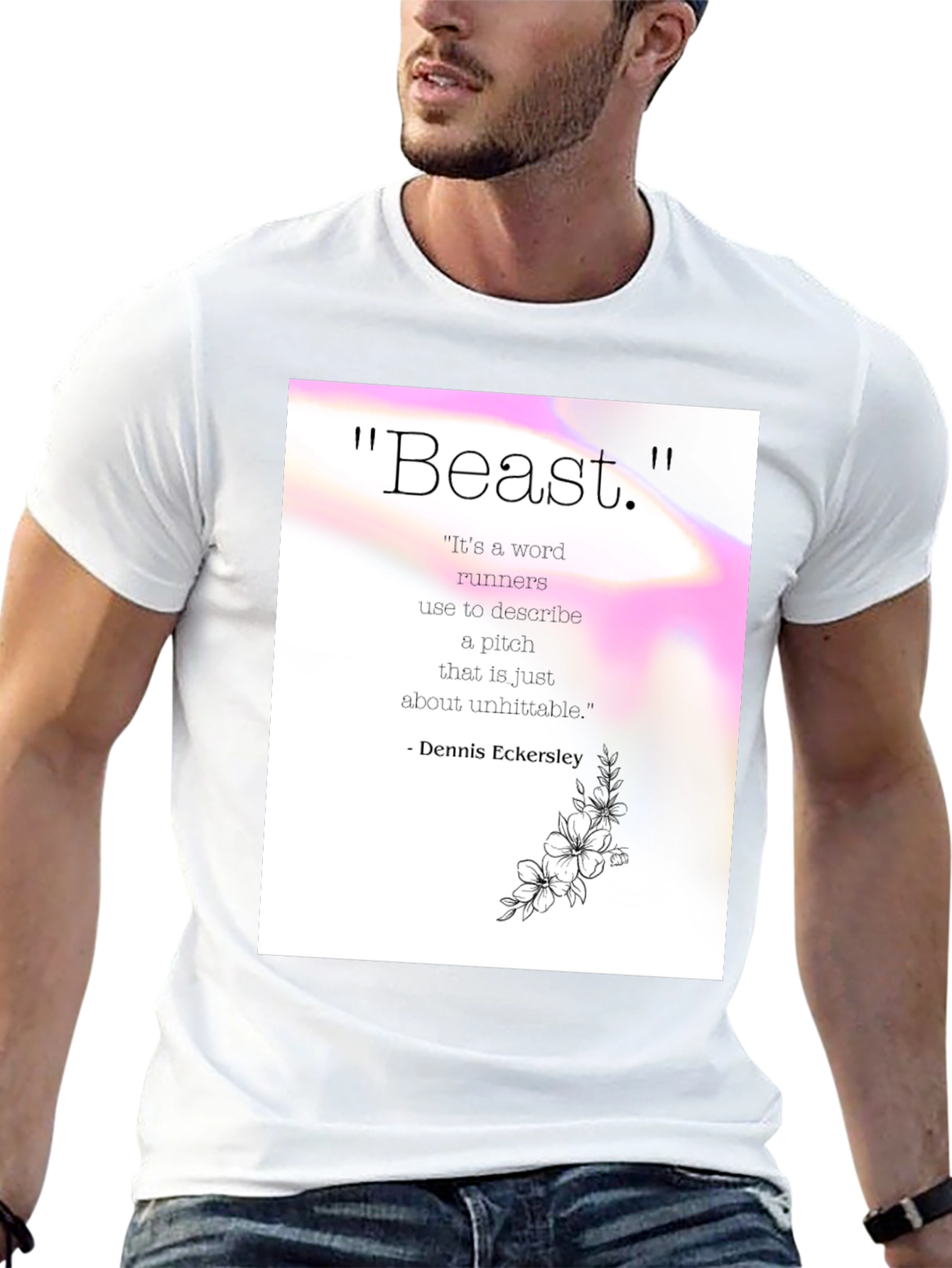 Beast Pitch Quote Graphic Tee - Dennis Eckersley