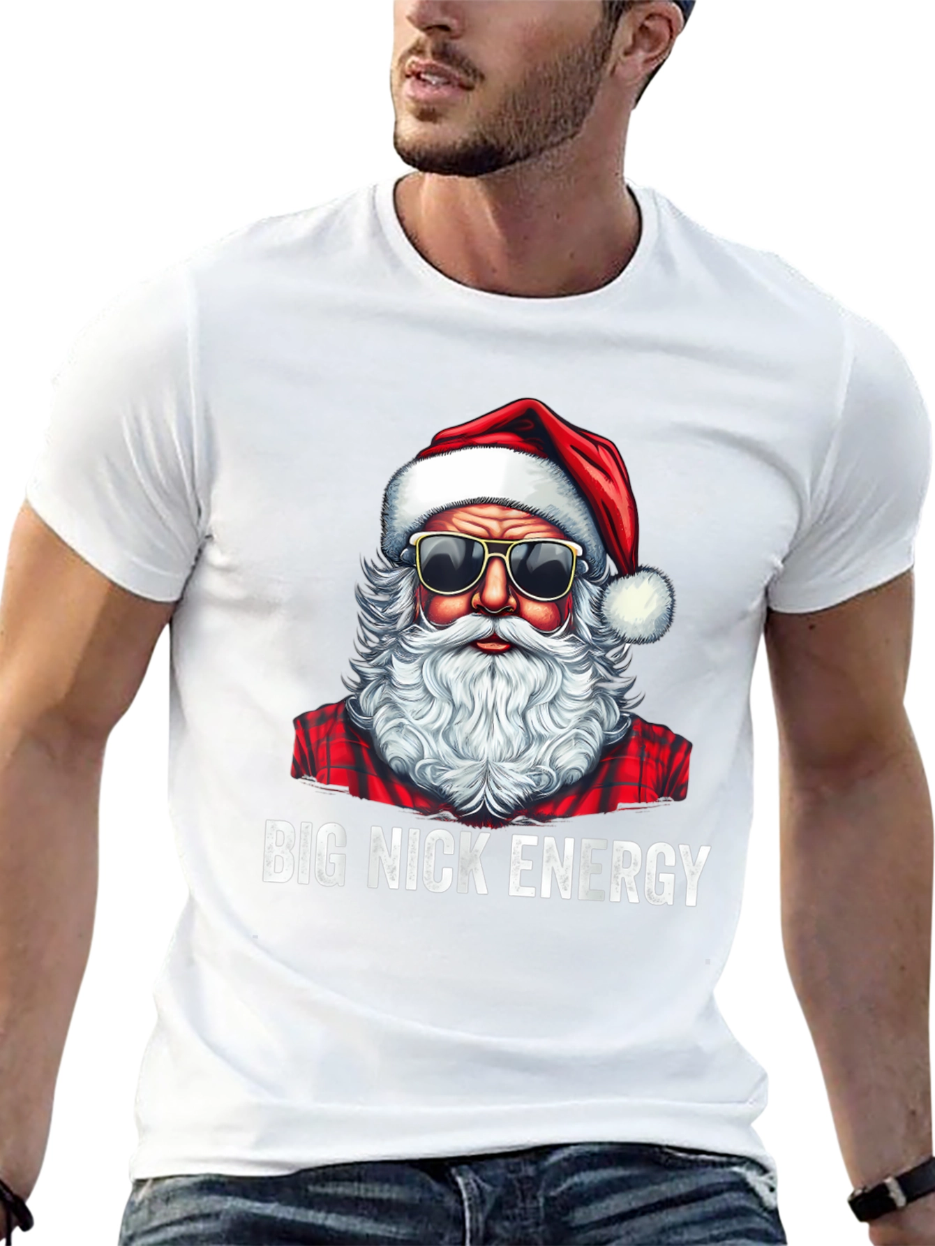 Big Nick Energy Santa T-Shirt