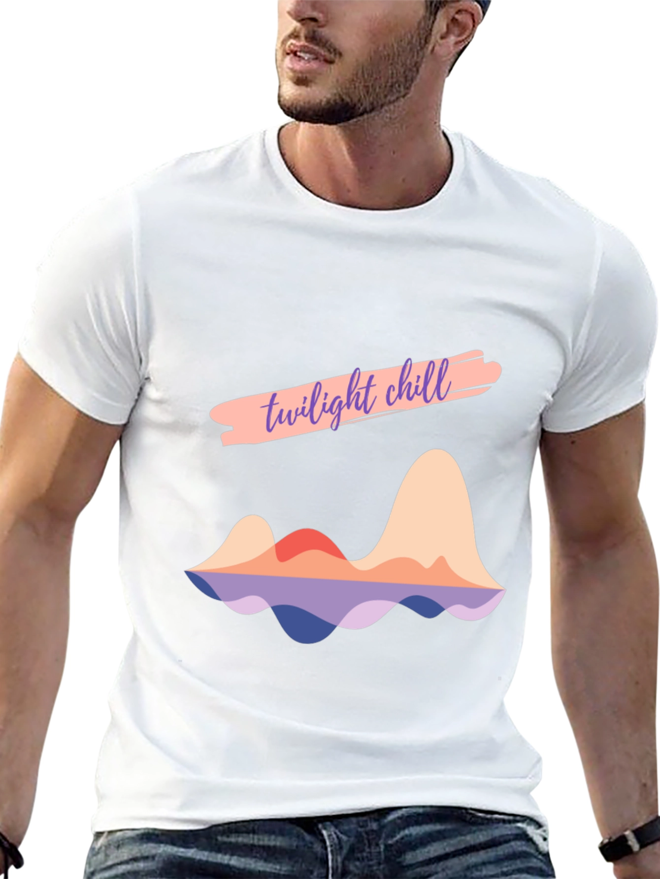 Twilight Chill Graphic Tee - Stylish Comfort