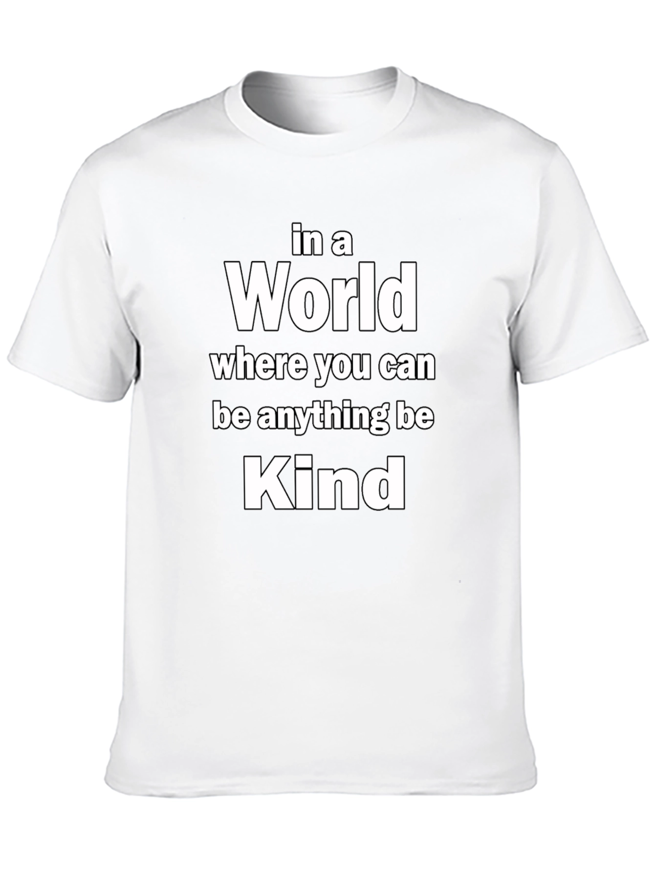 Be Kind T-Shirt - Motivational Message Black Tee