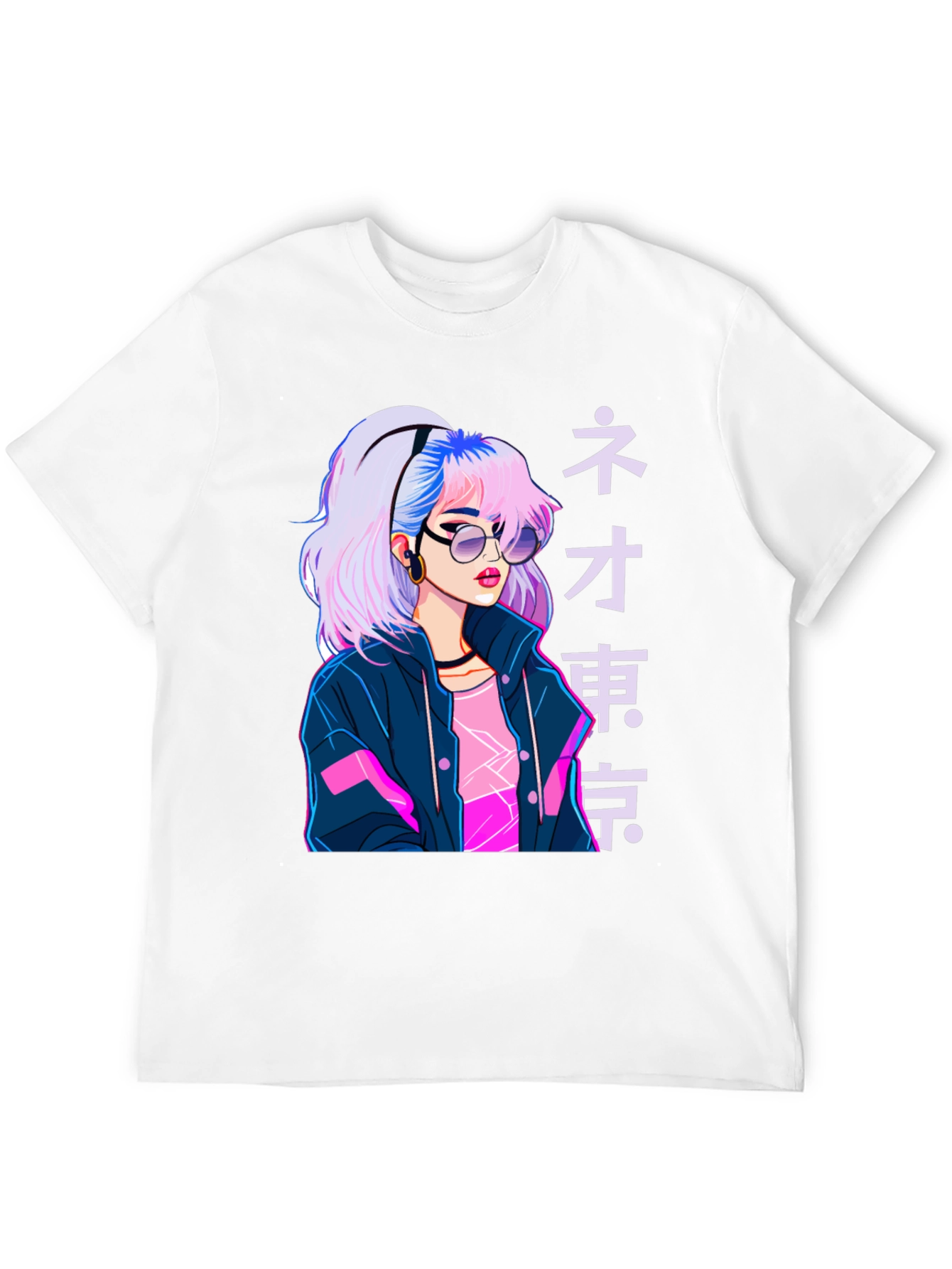 Neo Tokyo Girl Graphic Tee - Anime Style