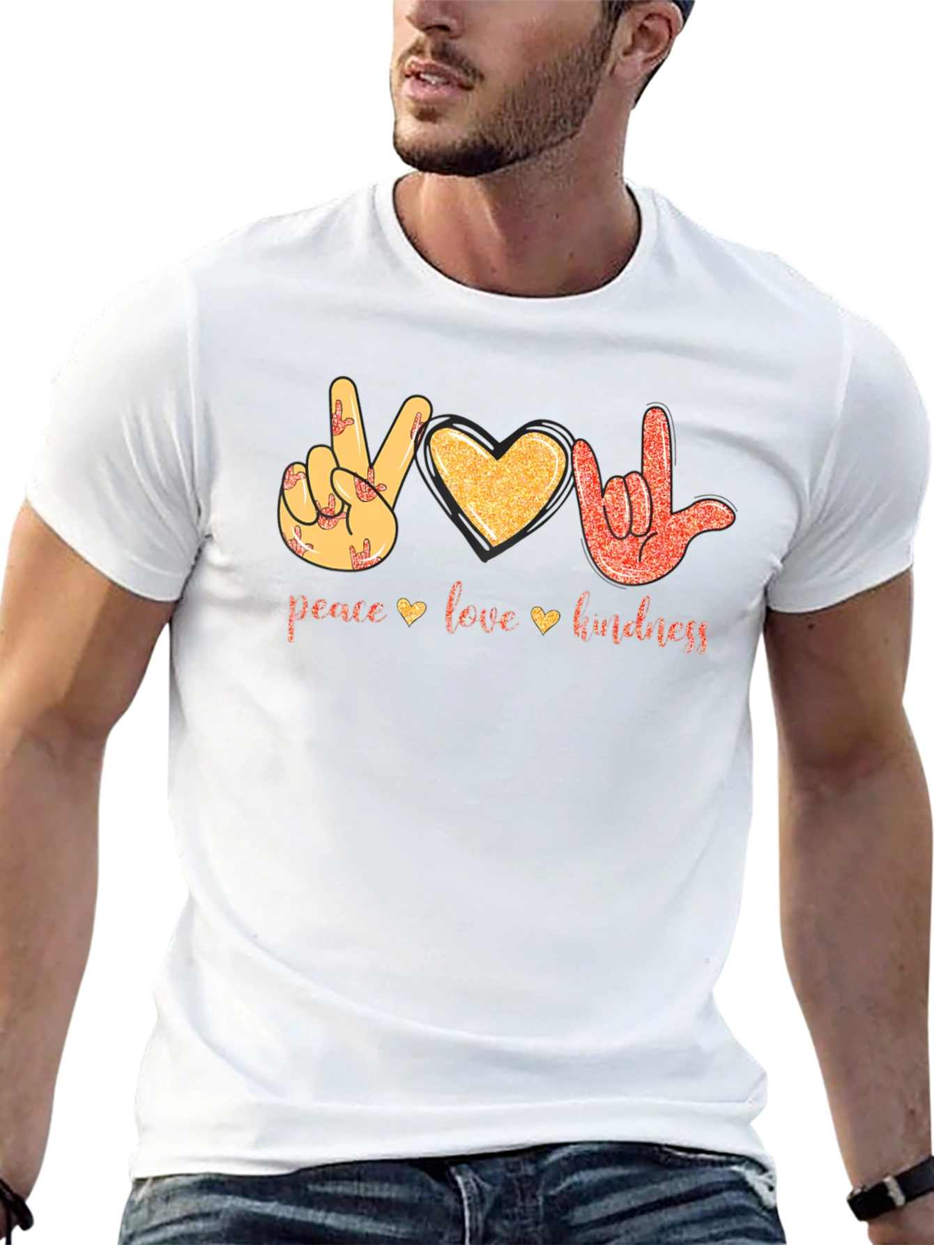Peace Love Kindness Graphic T-Shirt