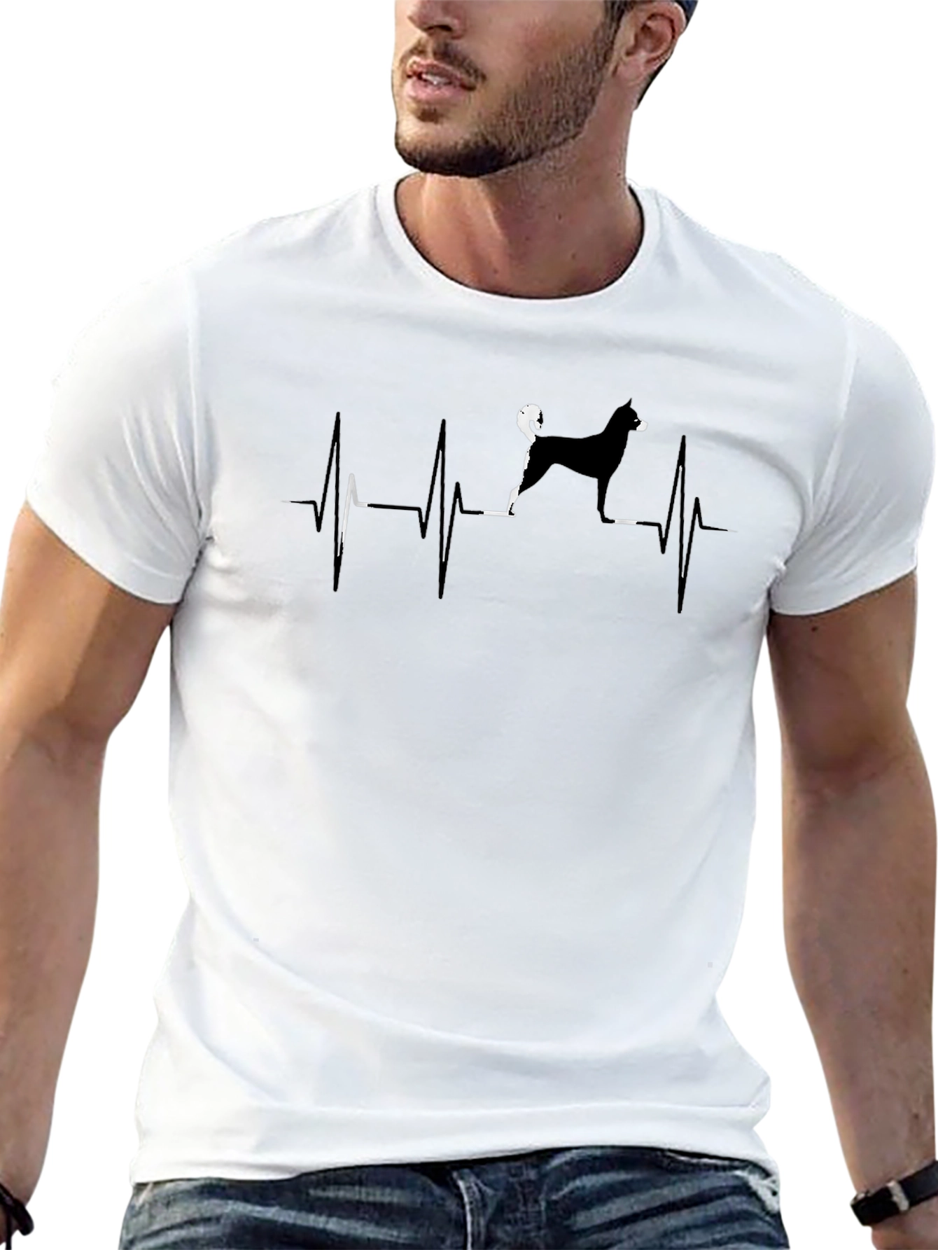 Dog Heartbeat T-Shirt - Pet Lover Tee