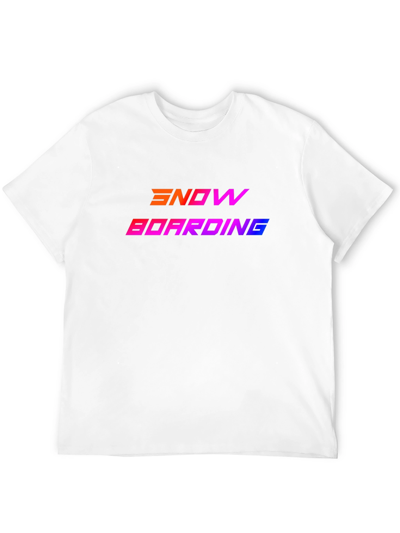 Snowboarding Graphic Tee - Gradient Design