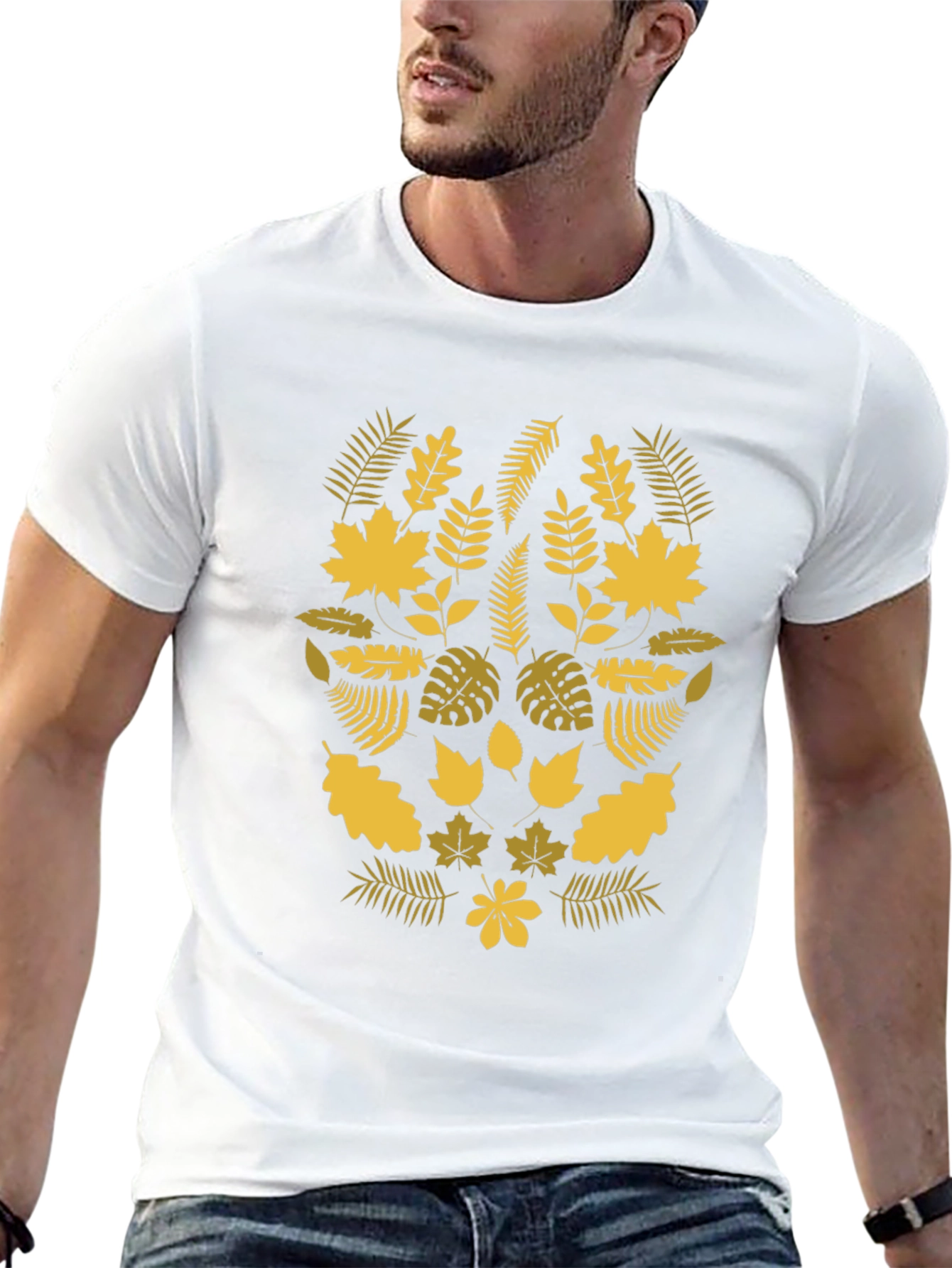 Autumn Leaves Graphic T-Shirt - Nature Inspired Design
