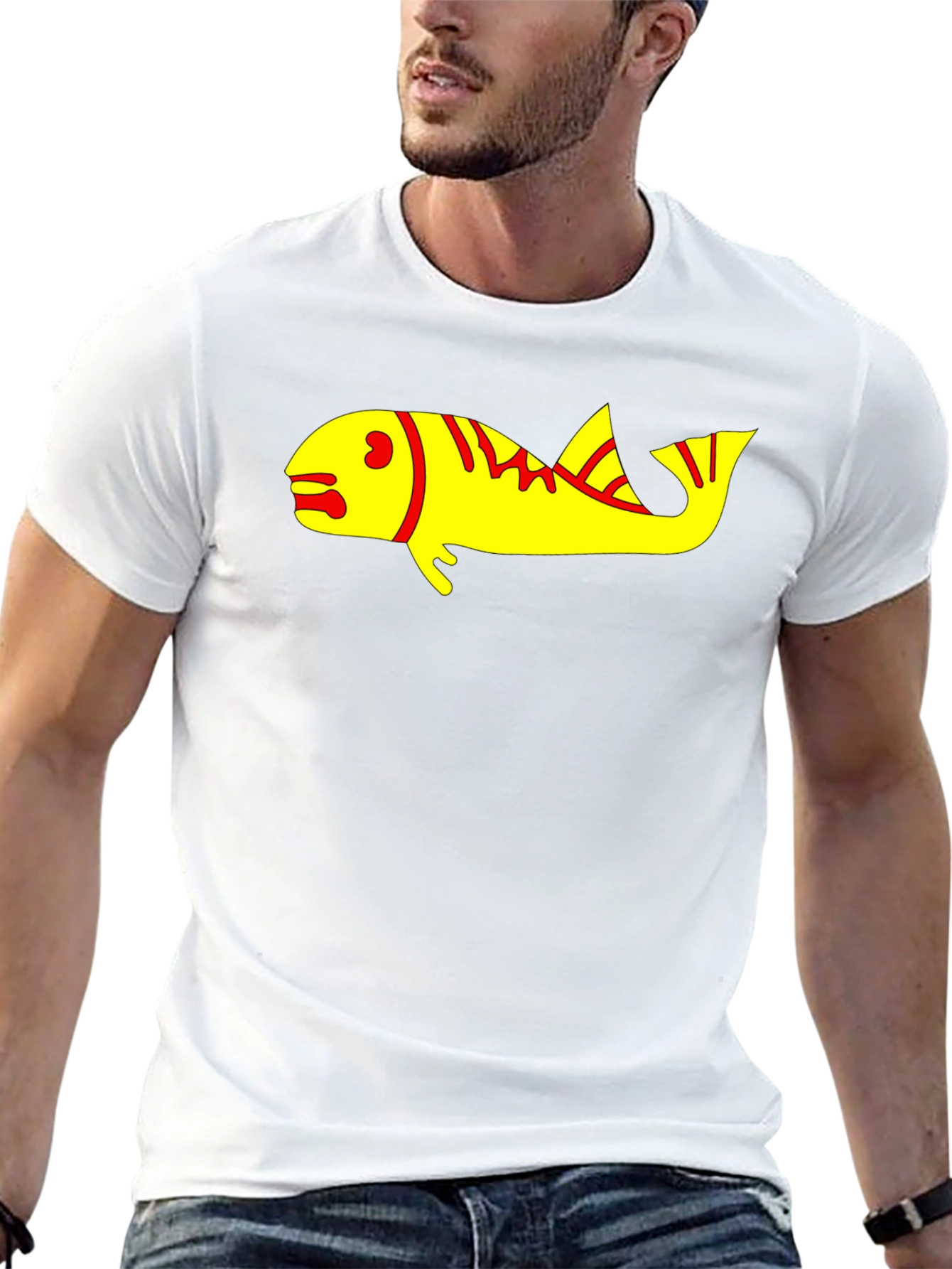 Fish Graphic Black T-Shirt
