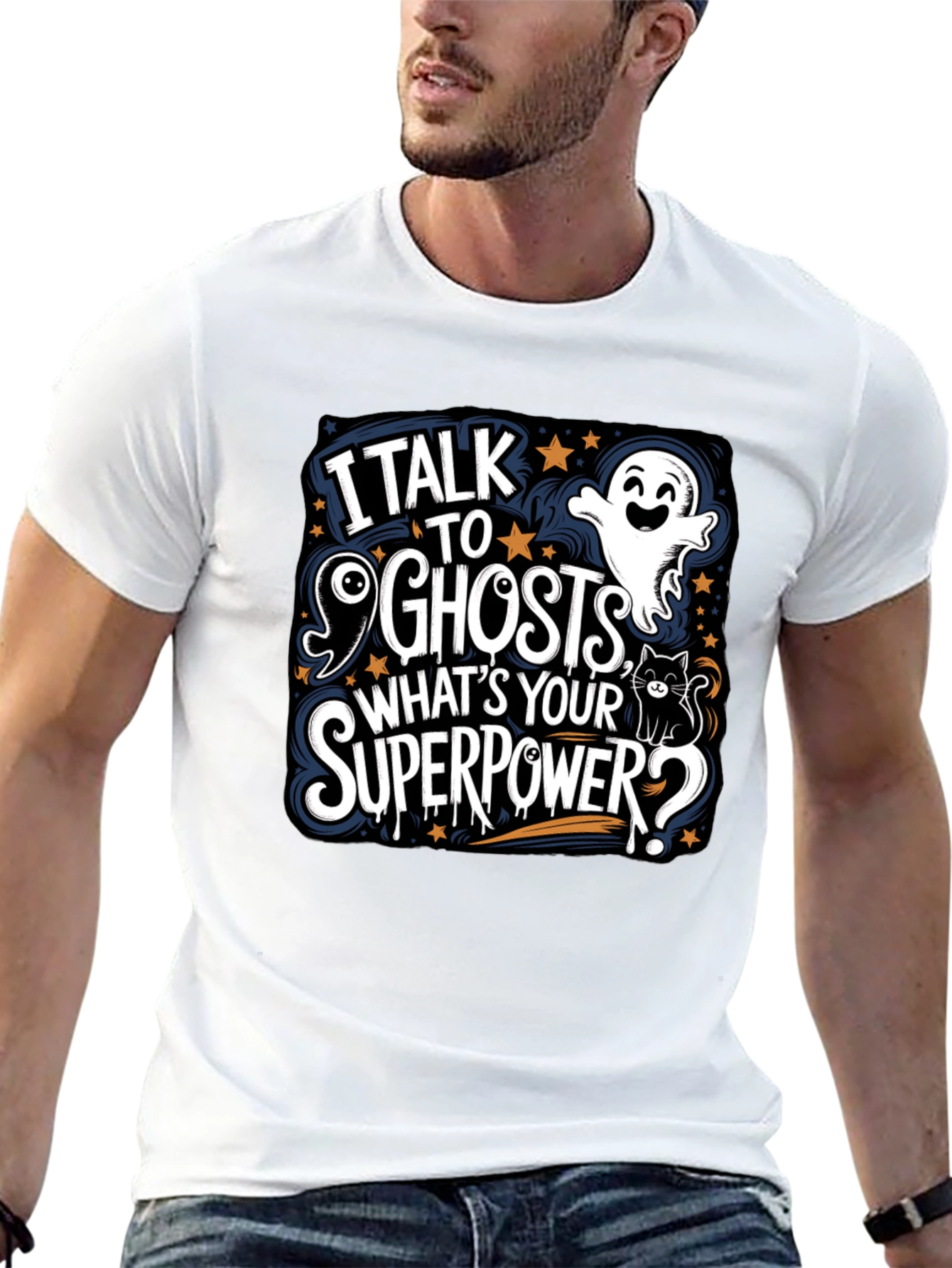 I Talk to Ghosts Graphic Tee