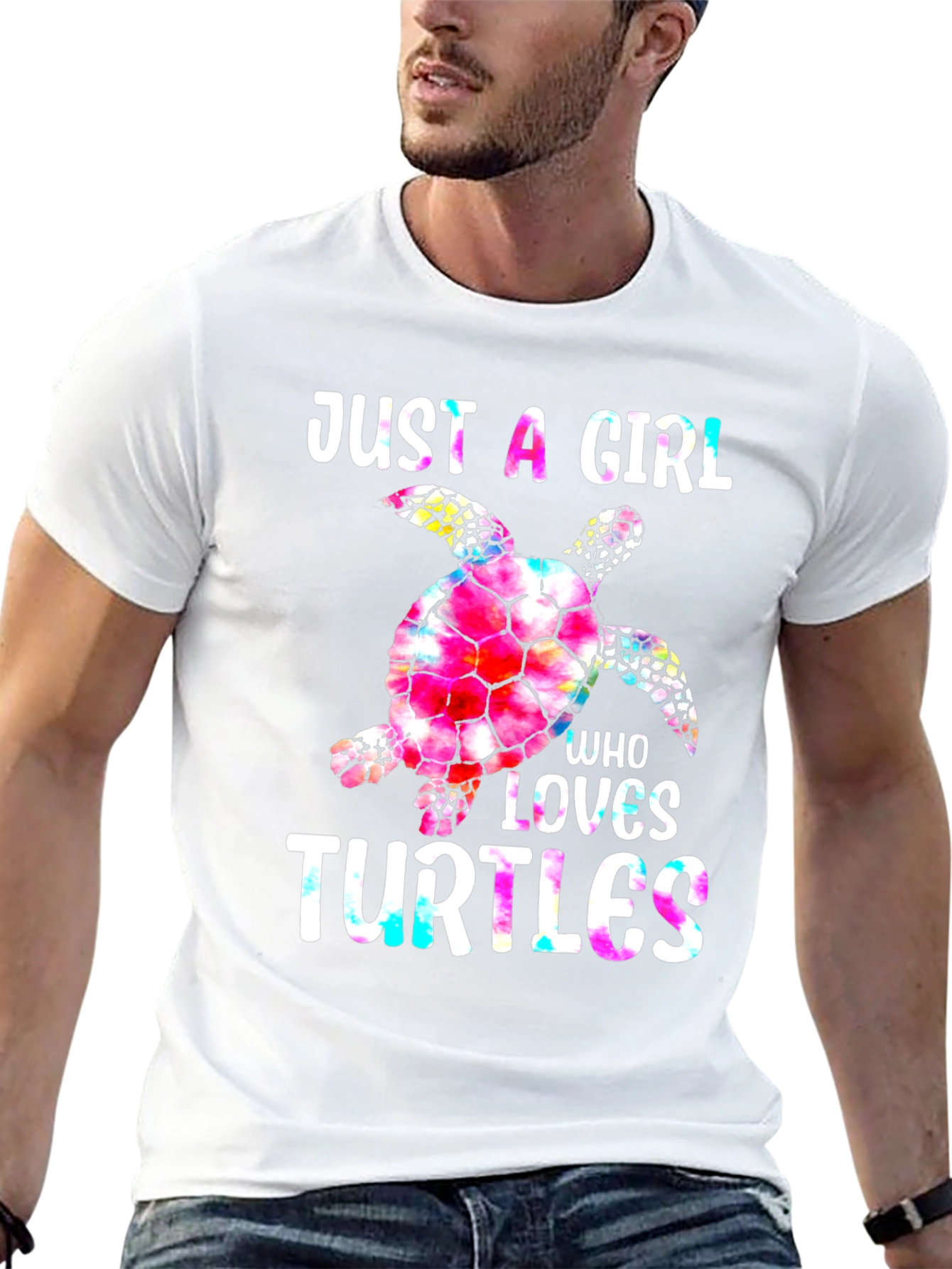 Just a Girl Who Loves Turtles Graphic T-Shirt