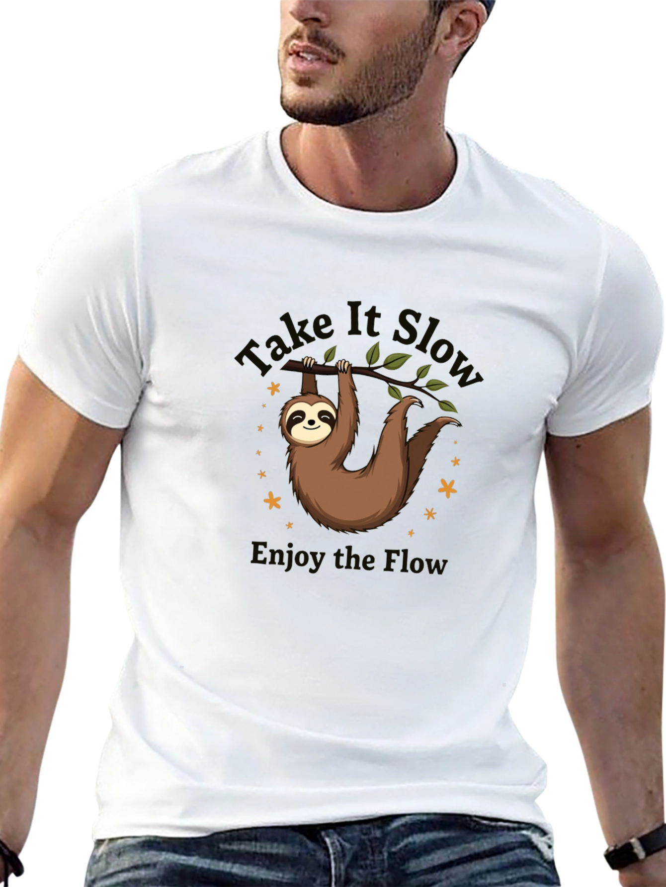 Take It Slow Sloth Graphic T-Shirt