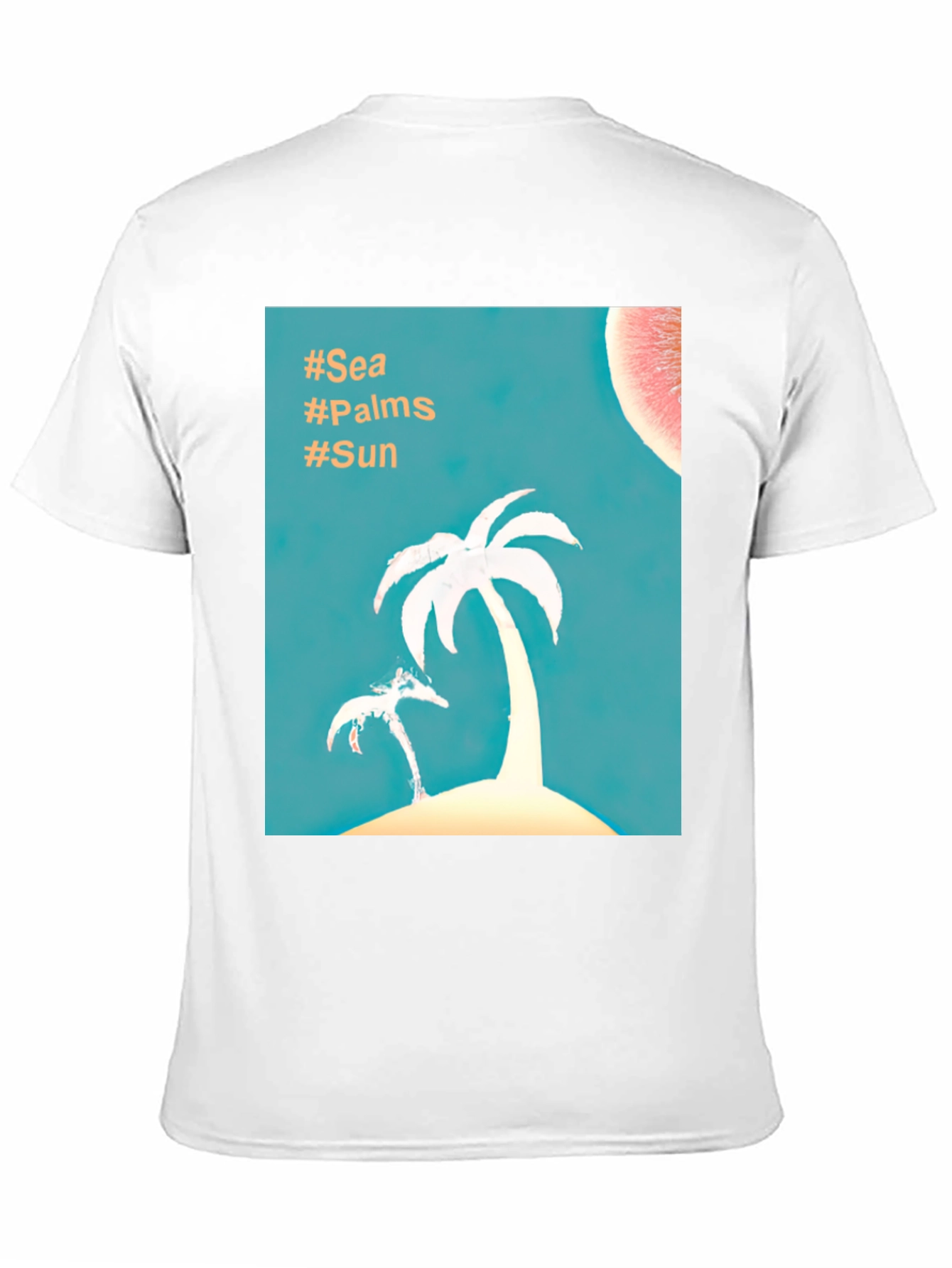 Tropical Palm Tree T-Shirt - Sea Palms Sun Design