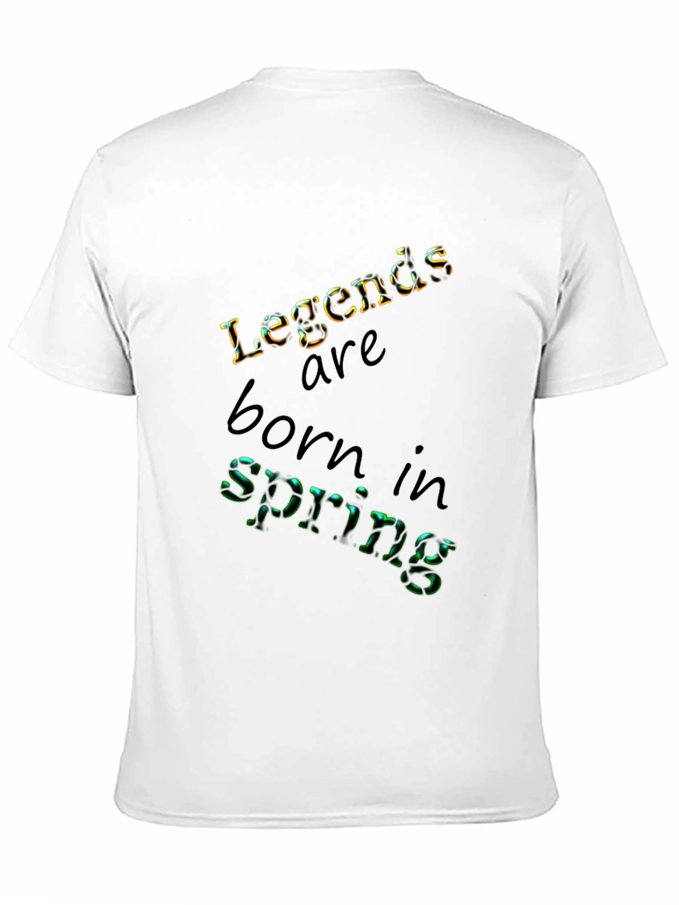 Legends Are Born in Spring Black T-Shirt