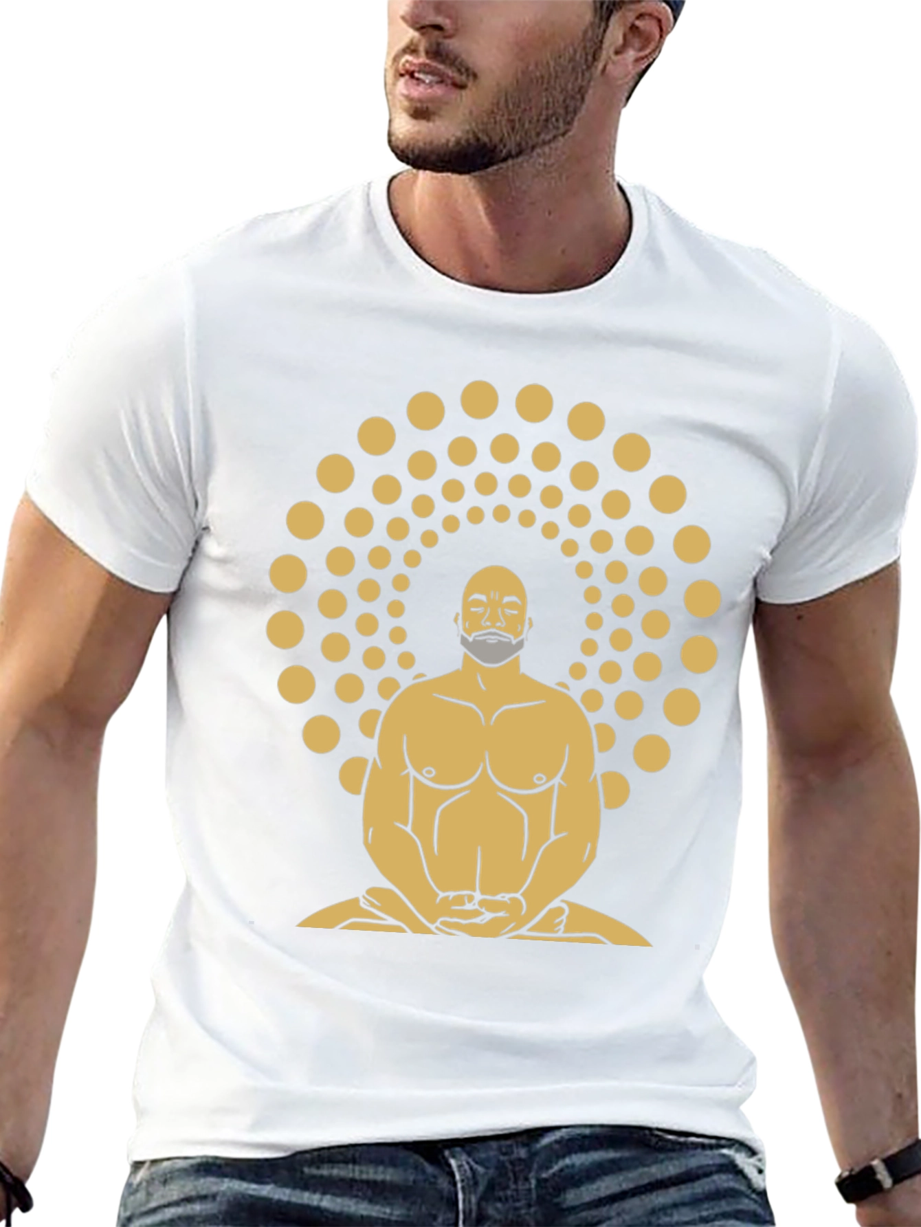 Enlightened Meditator Graphic Tee - Black