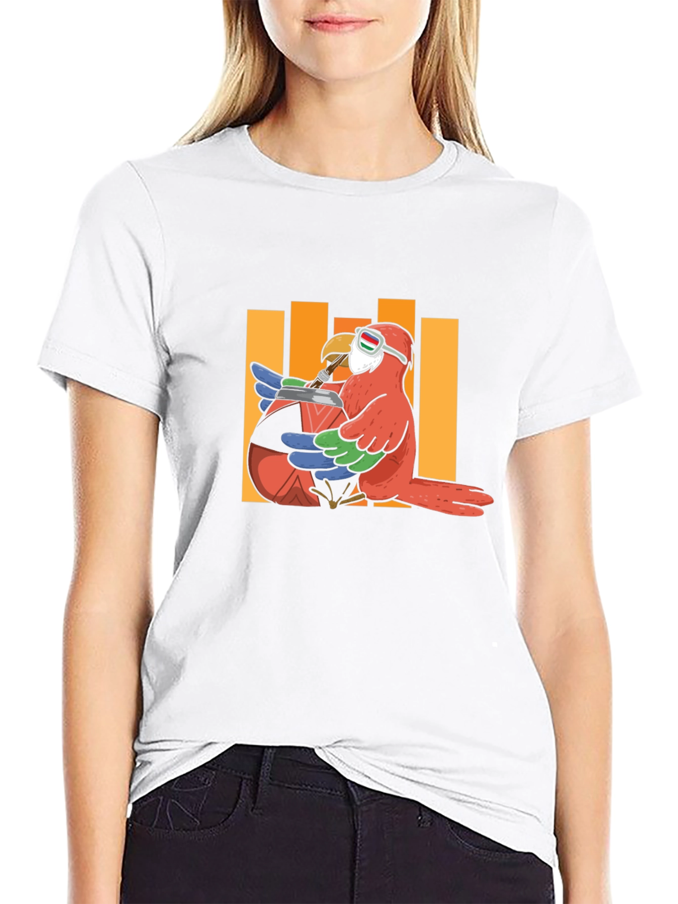 Parrot Drinking Mate T-Shirt - Unique Graphic Tee