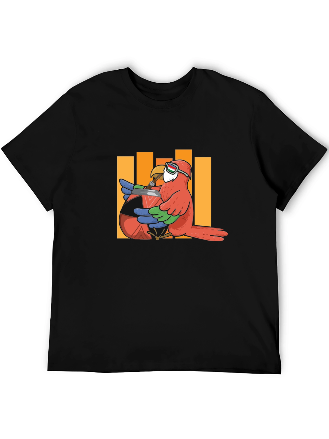 Parrot Drinking Mate T-Shirt - Unique Graphic Tee